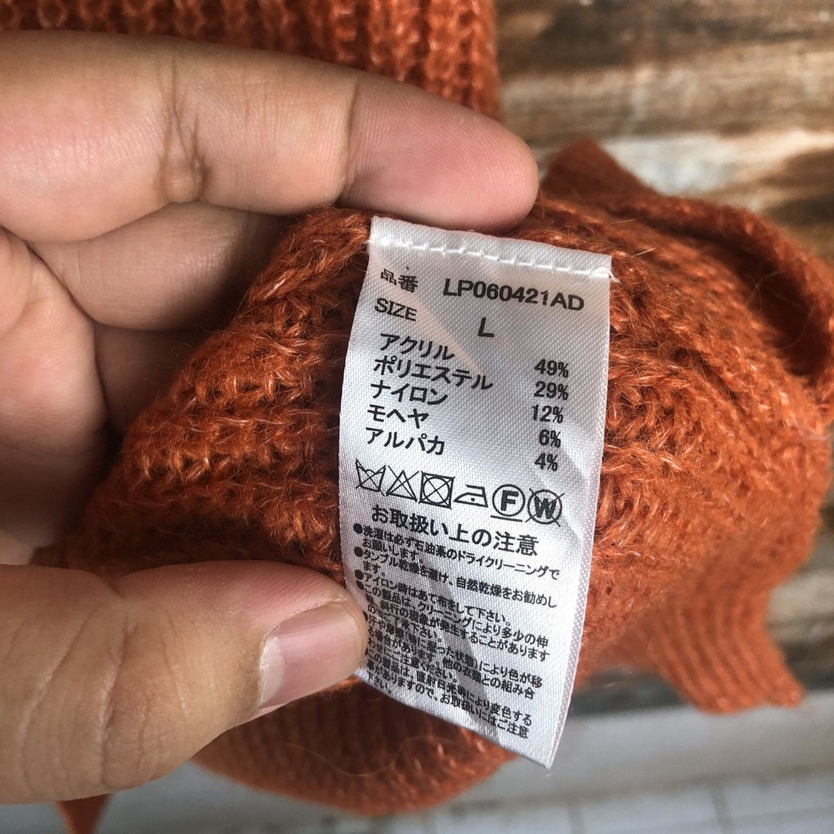 Homespun Knitwear × Japanese Brand Lepsim Orange vintage Knitwear #A2264 Size L / US 10 / IT 46 - 11 Thumbnail