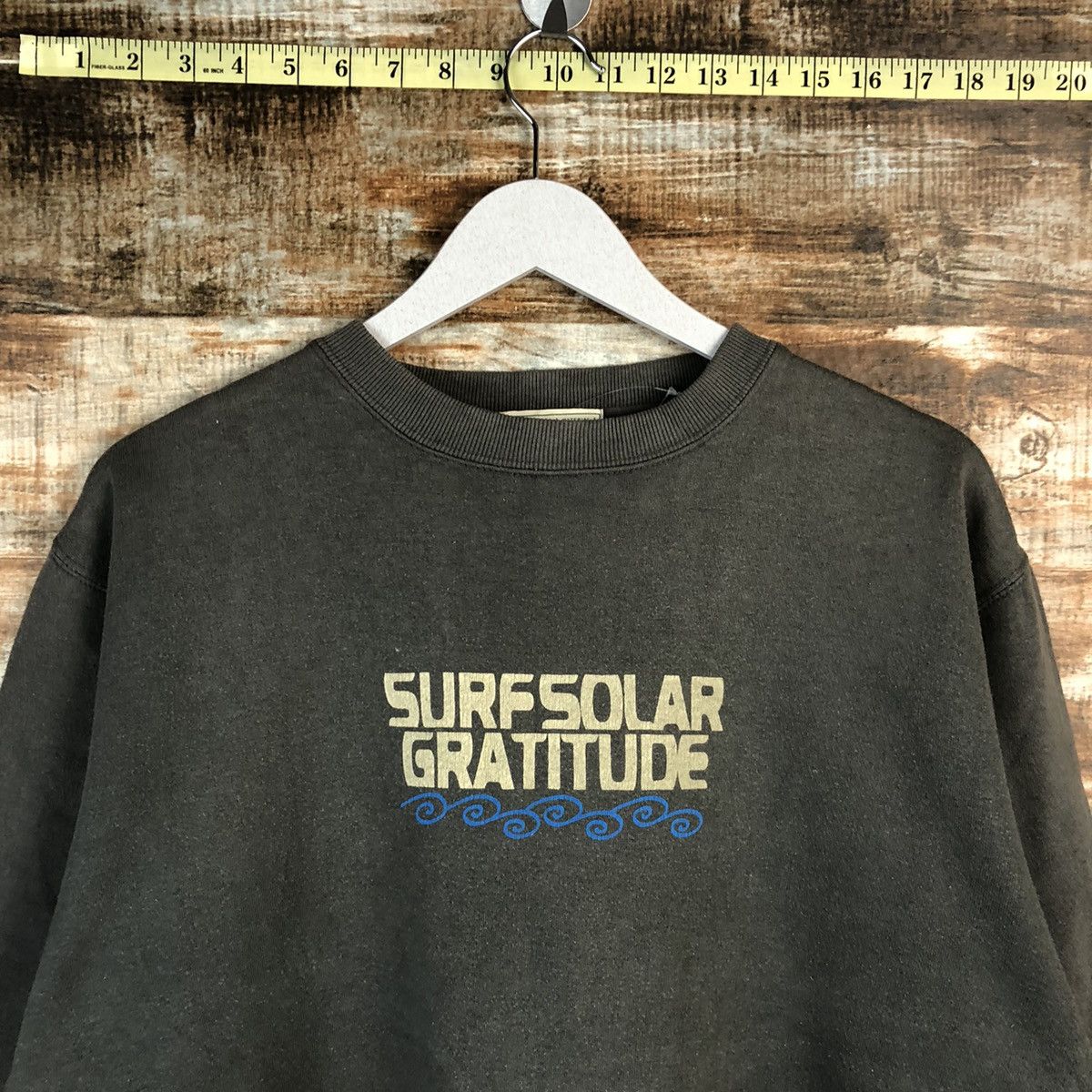 Vintage Dlevo surf vintage faded Grey Sweatshirt #A1524 Size US M / EU 48-50 / 2 - 5 Thumbnail