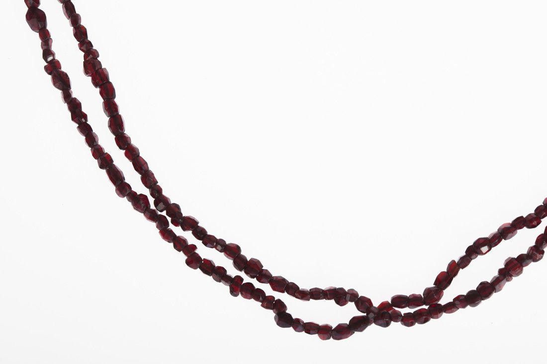 Designer Bohemian Red Garnet Rose Cut Bead Necklace Size ONE SIZE - 3 Thumbnail