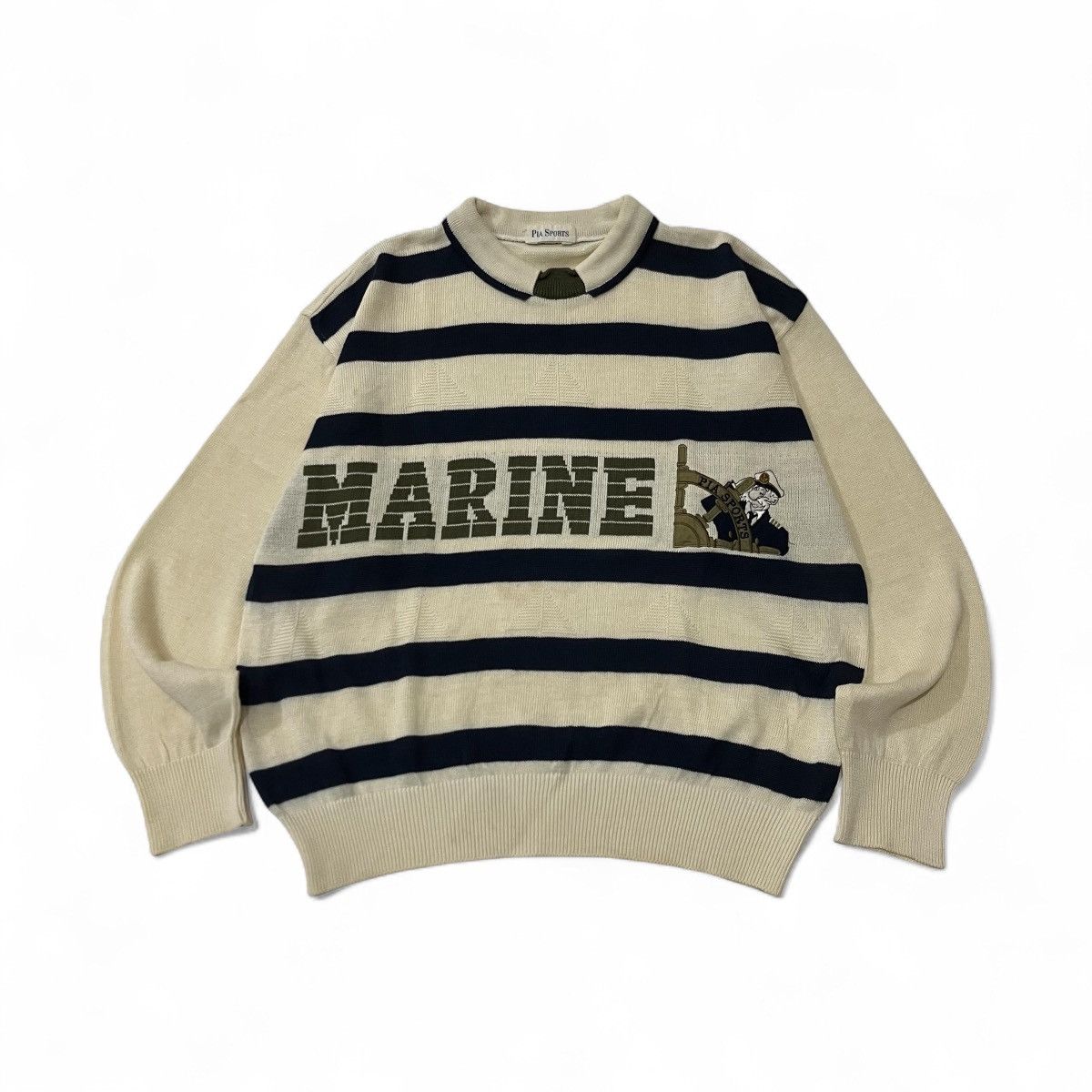 Japanese Brand Y2K Pia Sports Marine Knited Size US L / EU 52-54 / 3 - 1 Thumbnail
