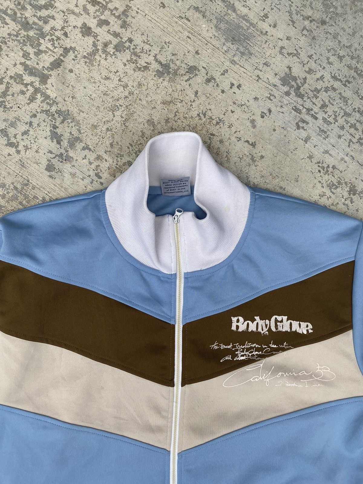 Body Glove Vintage Body Glove spelllout tracktop Size US L / EU 52-54 / 3 - 4 Thumbnail