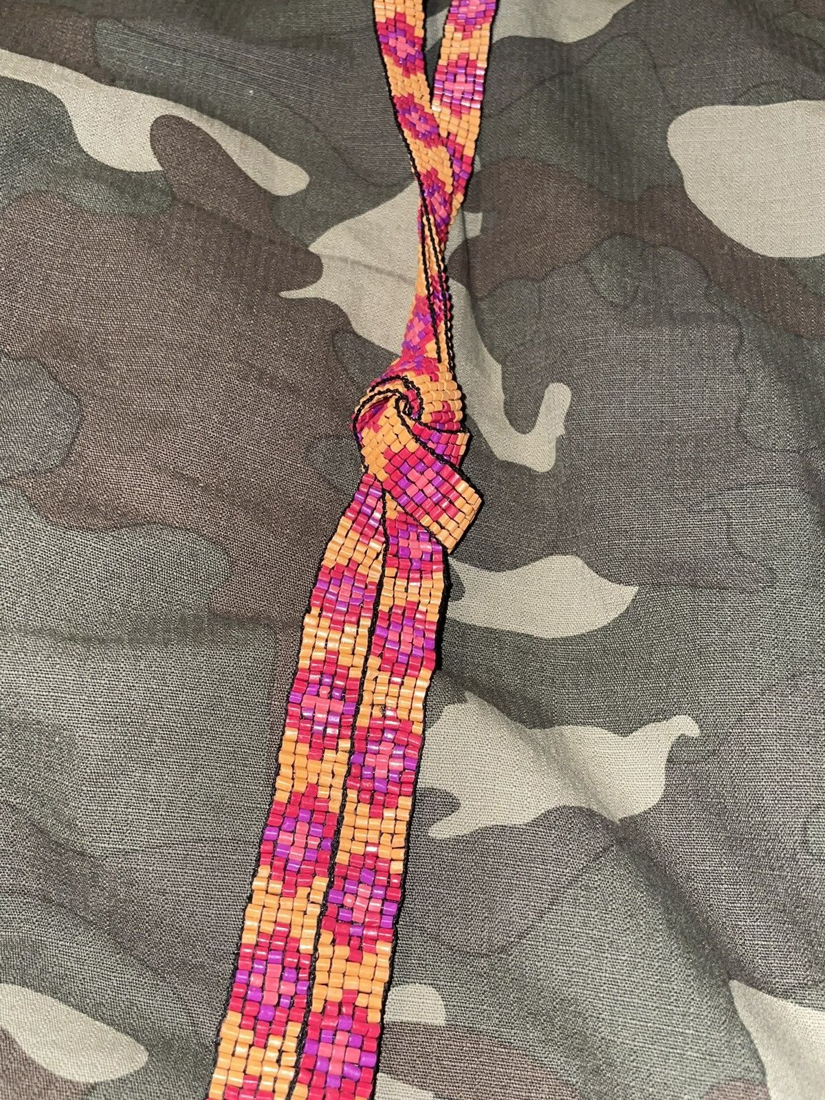 Vintage Vintage Huichol Beaded Metal Fringe 90’s Lariat by Sundance Size ONE SIZE - 14 Thumbnail