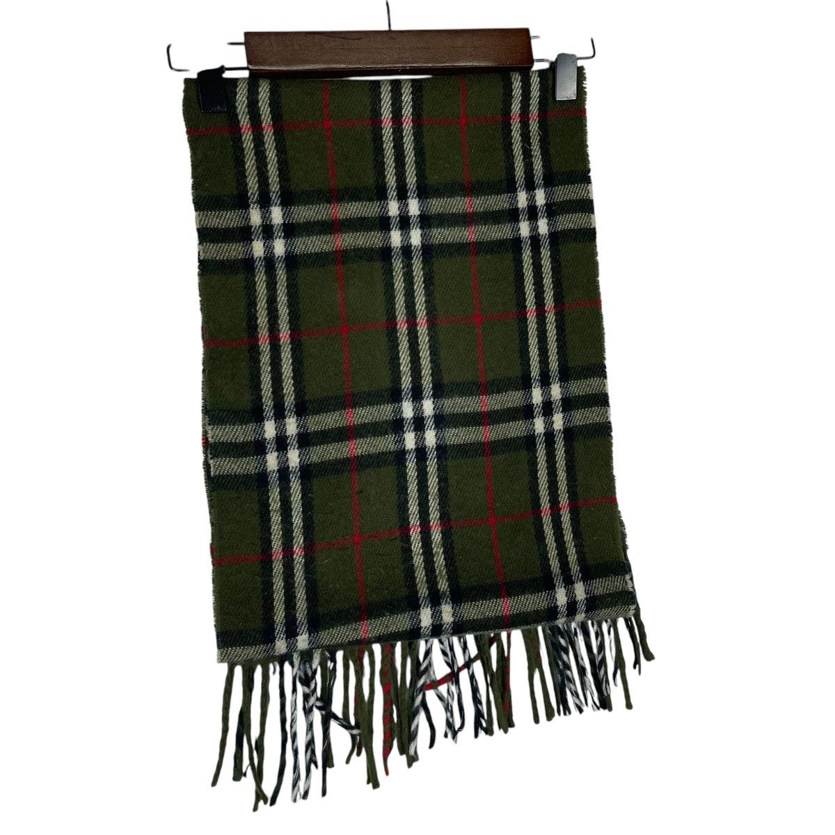 Burberry × Vintage Vintage Burberry Light Scarf Muffler Lambswool Size ONE SIZE - 7 Thumbnail