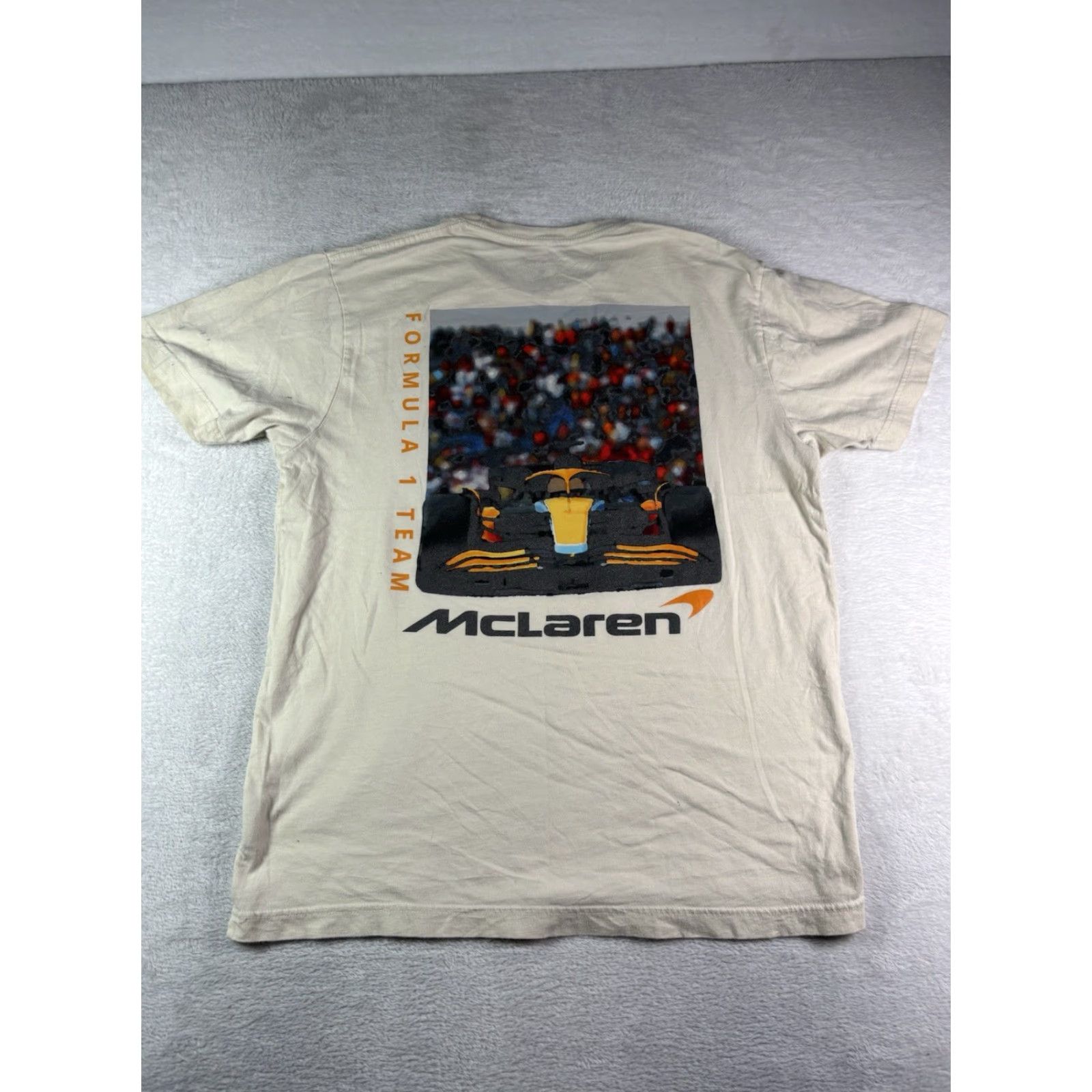 Vintage McLaren Formula 1 Racing Graphic Tee Shirt Mens Large White Size US L / EU 52-54 / 3 - 2 Thumbnail