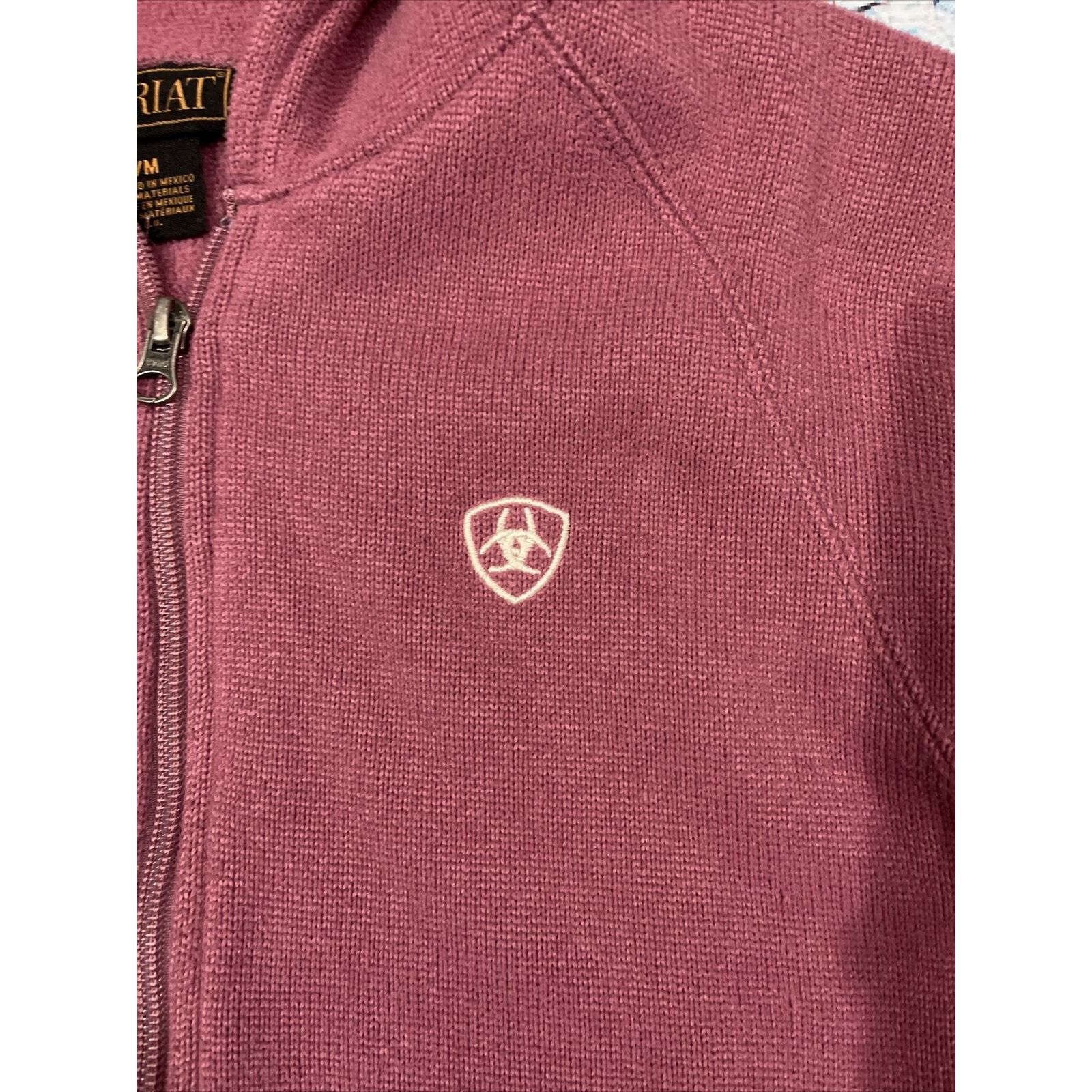 Ariat ARIAT Hoodie Full Zip womens Medium PINK Long Sleeve Size M / US 6-8 / IT 42-44 - 3 Thumbnail