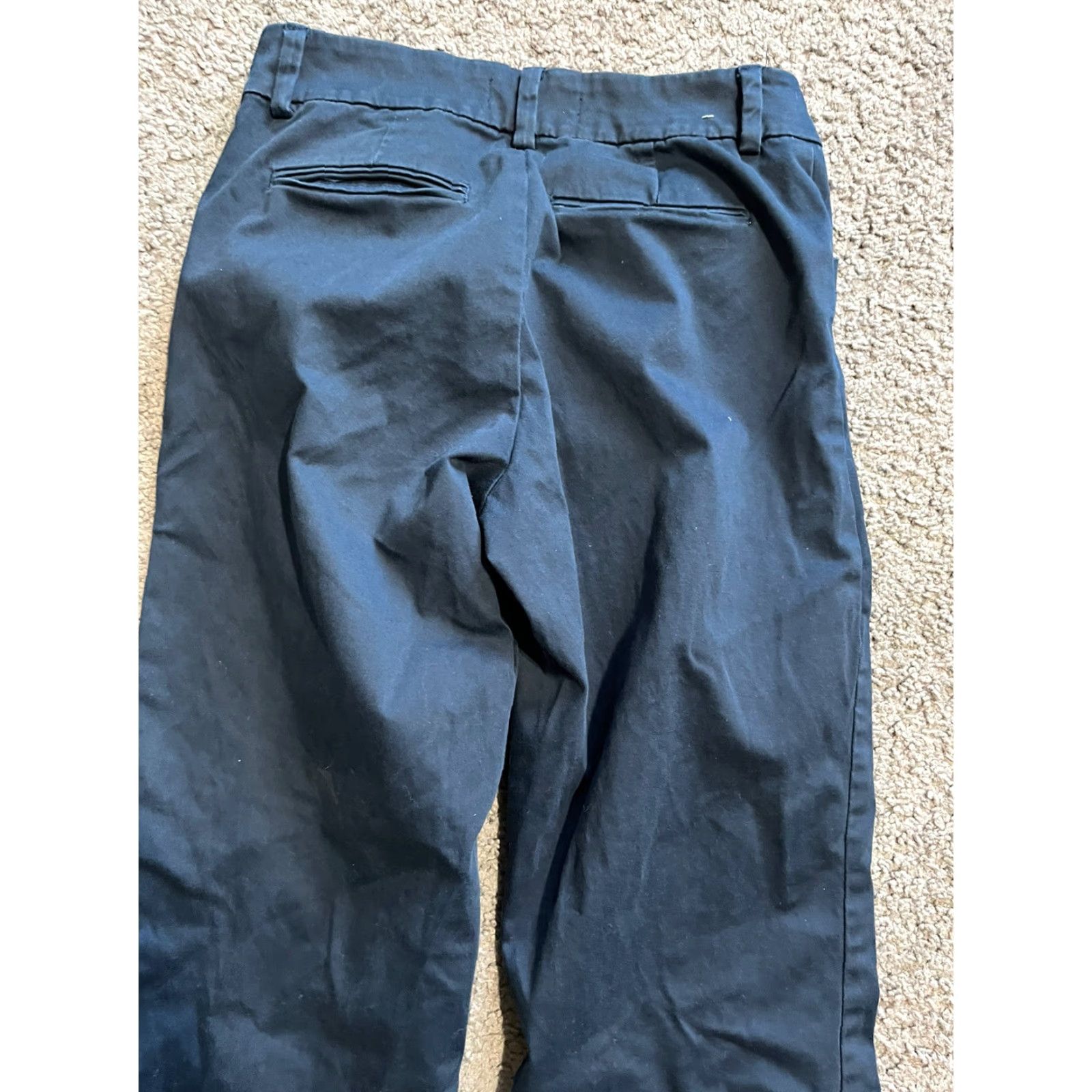 Lee Lee Platinum Curvy Fit Womens Trousers Pants Sz 8 Med Straight Leg Navy Blue Size 30" / US 8 / IT 44 - 4 Thumbnail