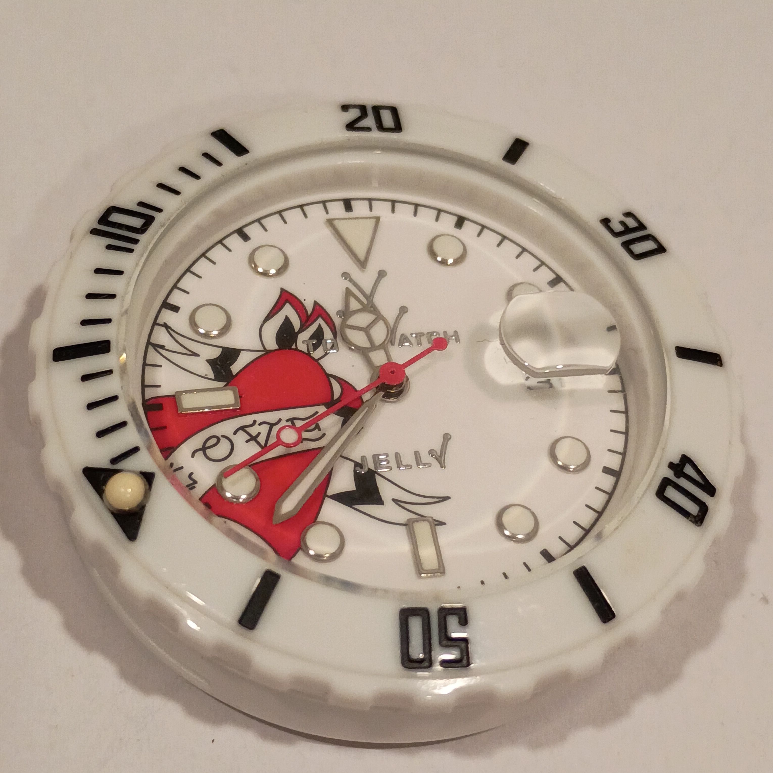 Other ToyWatch Jelly Tattoo Watch JYT01WH White Pin Up Love Size ONE SIZE - 3 Thumbnail