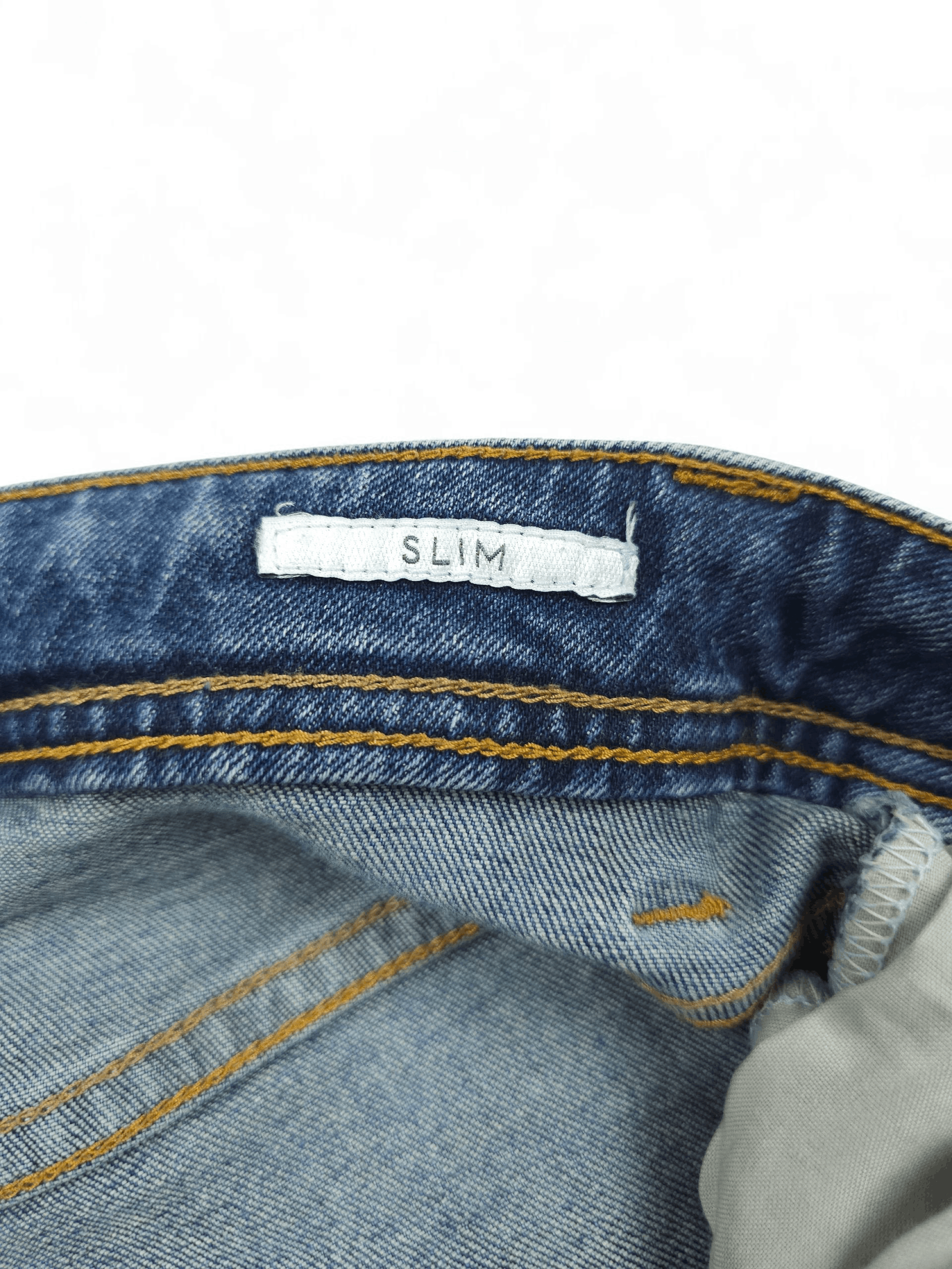 Timberland 💎 Timberland 36/32 Slim Washed Blue Denim Jeans Size US 36 / EU 52 - 8 Thumbnail