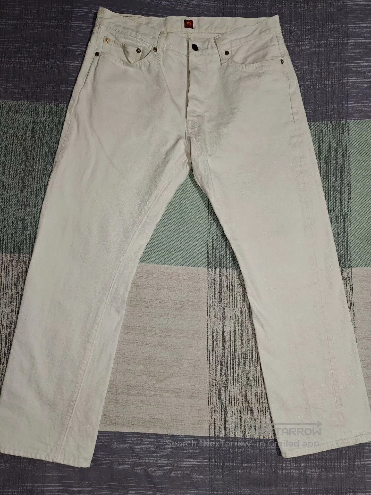 RESOLUTE RESOLUTE 710 White Cropped Jeans. Size US 36 / EU 52 - 3 Thumbnail