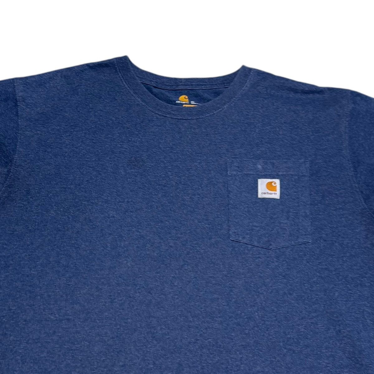 Carhartt Carhartt Original Fit Navy Blue Distressed Pocket Shirt XL Size US XL / EU 56 / 4 - 2 Thumbnail