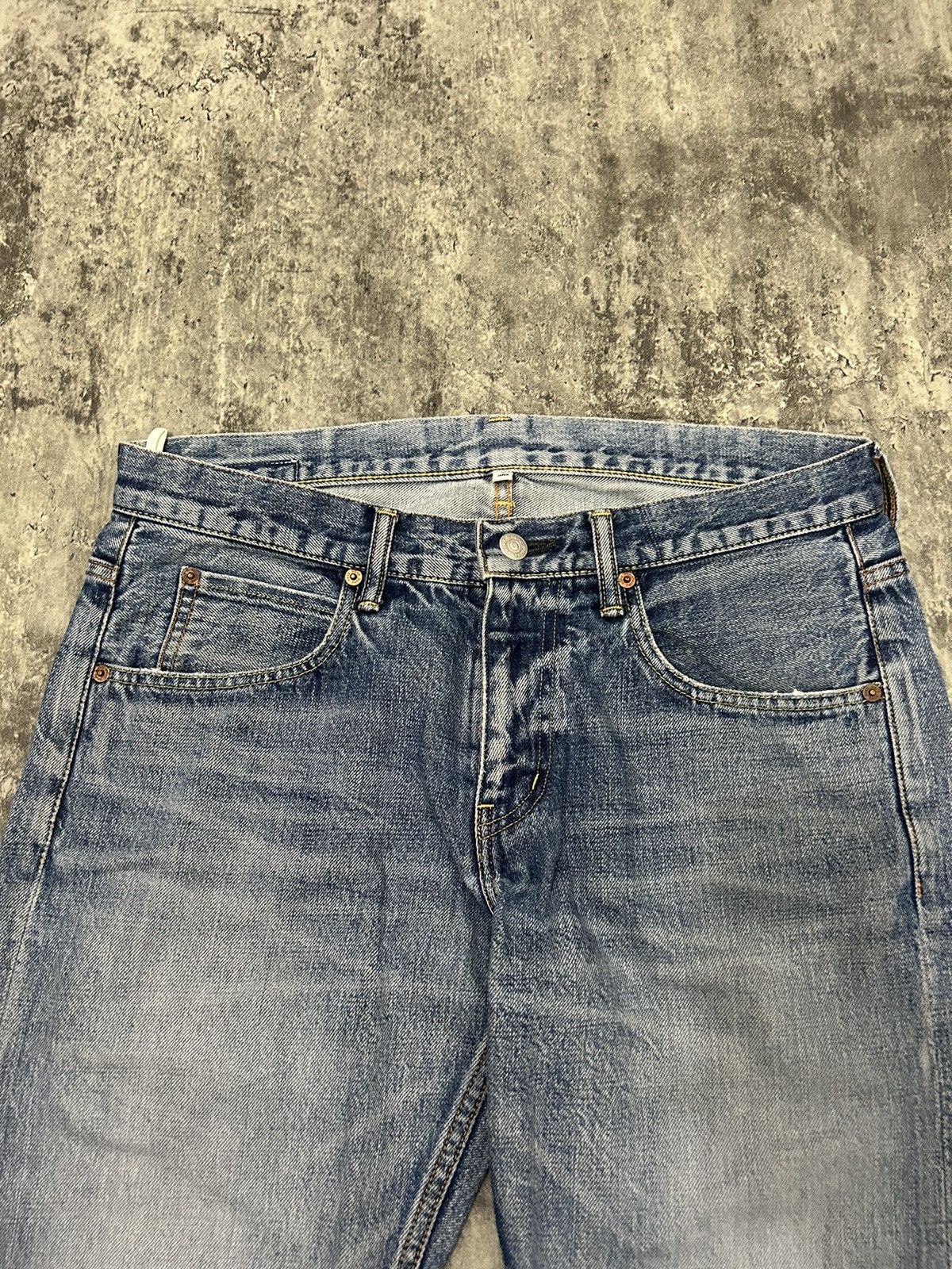 Japanese Brand HBNS Japan Selvedge Distressed Jeans Size US 34 / EU 50 - 4 Thumbnail