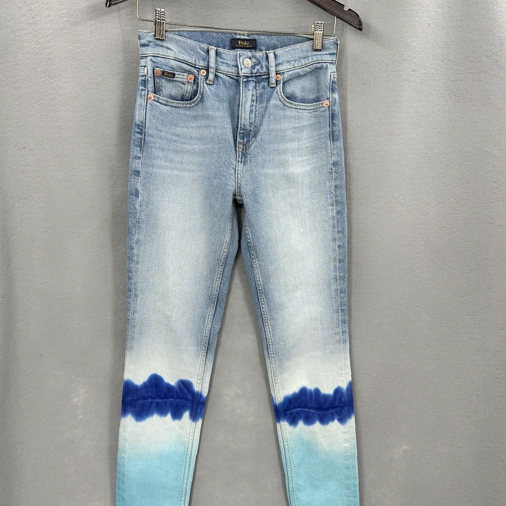 Polo Ralph Lauren Polo Ralph Lauren Jeans Womens 25 Tompkins Mid Rise Ankle Skinny Stretch Denim Blue 90s Preppy Mens Womens Boys Girls Size 42" / US 20 - 2 Thumbnail