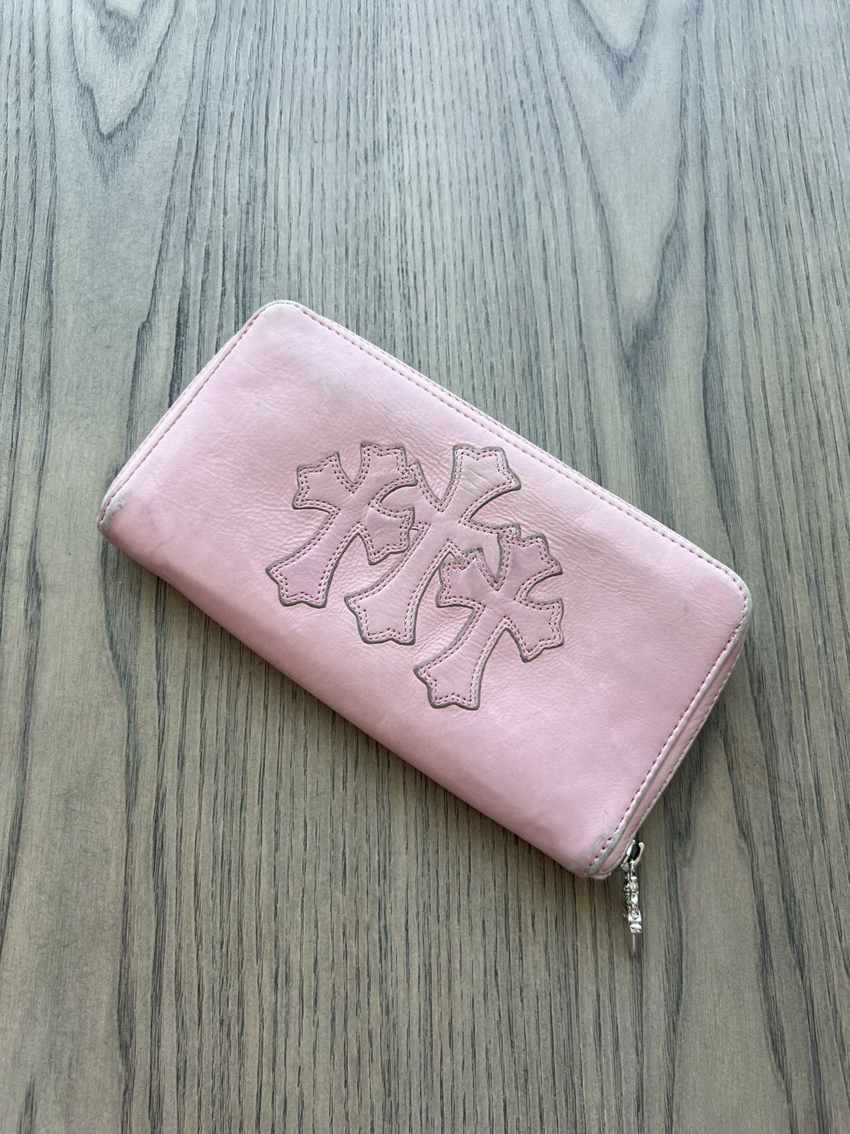 +CHROME HEARTS+ PINK LONG WALLET DAGGER ZIP ウォレット 財布 CHROME HEARTS+ PINK LONG WALLET DAGGER ZIP ウォレット 財布