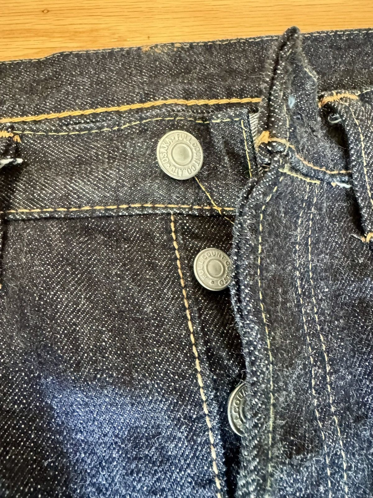 Full Count & Co. Fullcount 1108 Japanese Selvedge Denim Jeans Sz 35 (Fits 34) Size US 34 / EU 50 - 8 Thumbnail