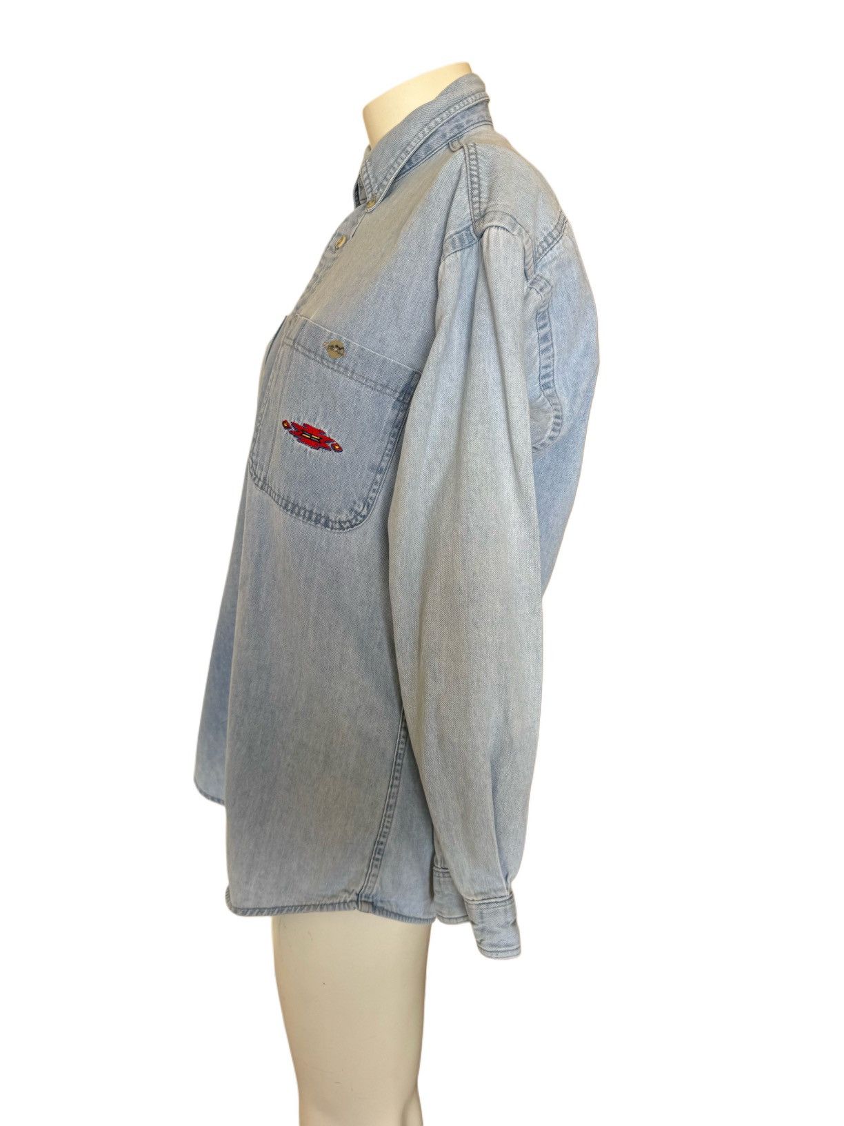 Vintage Women’s 90s vintage denim 100% cotton button up southwestern Size M / US 6-8 / IT 42-44 - 3 Thumbnail