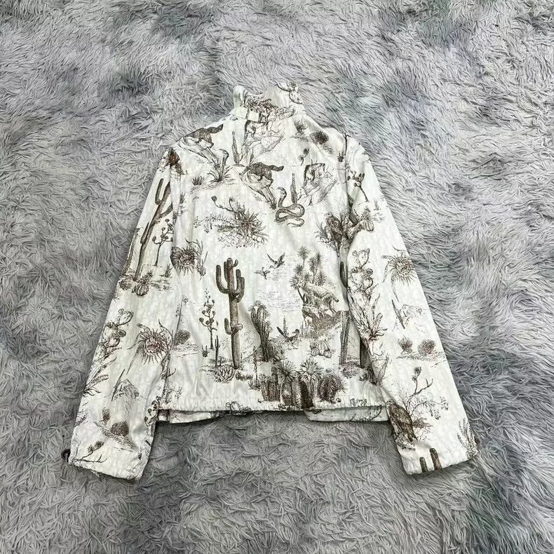 Dior Dior Zipper lapel cactus pattern printed jacket Size US S / EU 44-46 / 1 - 2 Thumbnail