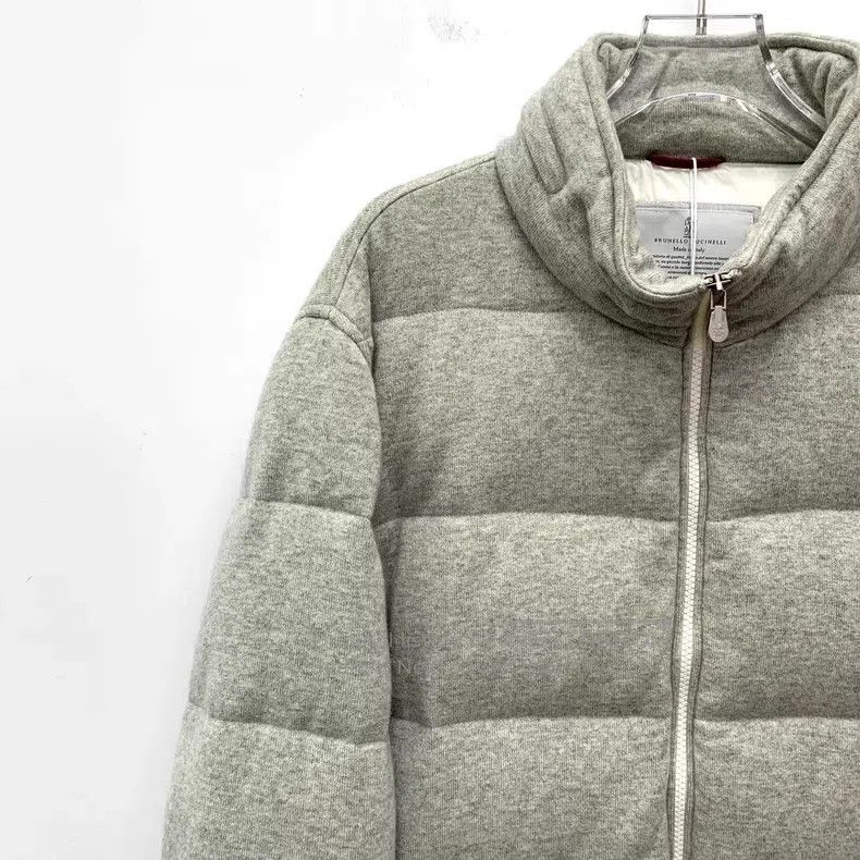 Brunello Cucinelli Brunello Cucinelli Teal Cashmere Hooded Zip-Up Long Sleeve Size US M / EU 48-50 / 2 - 3 Thumbnail