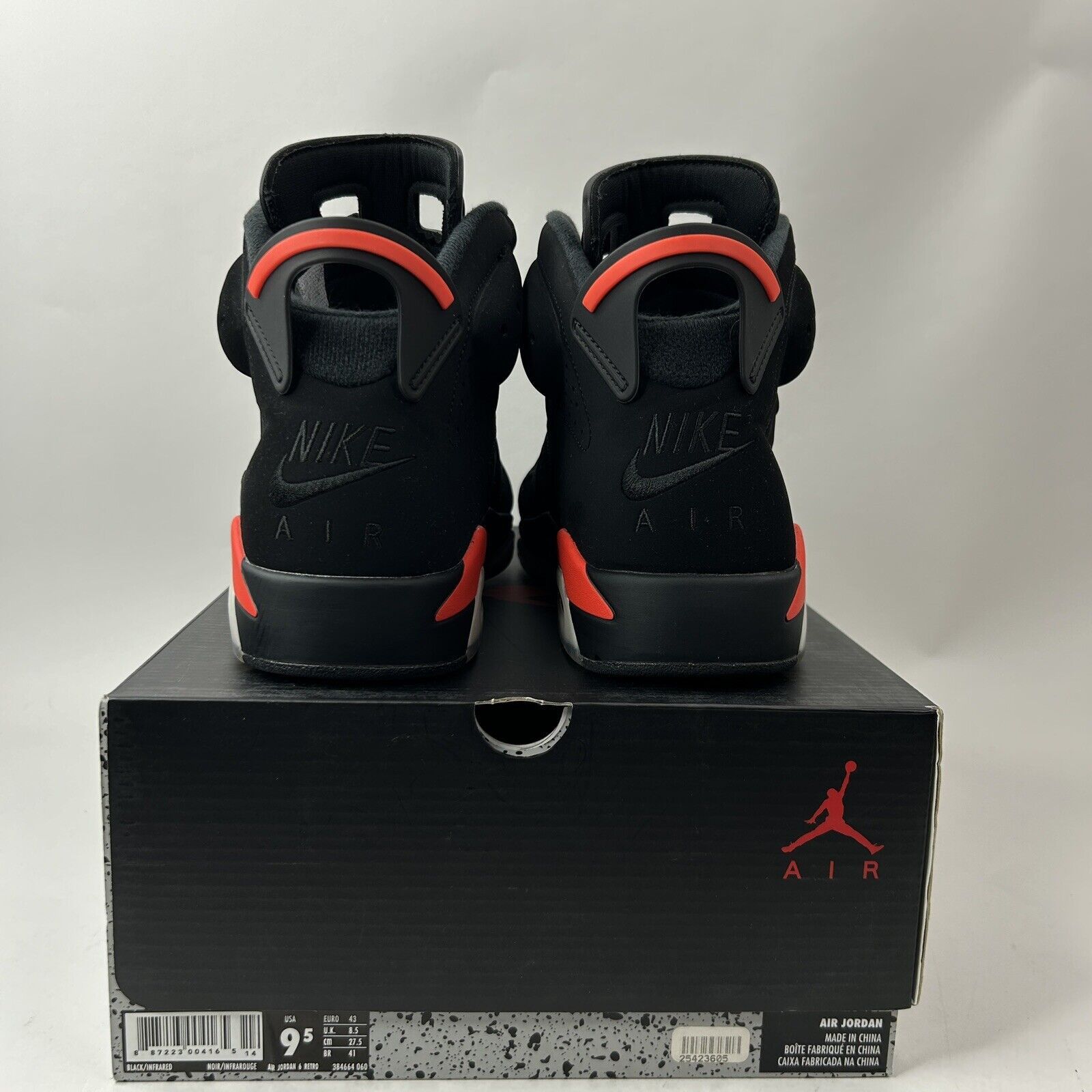 Nike Nike Air Jordan 6 Retro OG “Black Infrared/Bred” 2019 Size US 9.5 / EU 42-43 - 5 Thumbnail