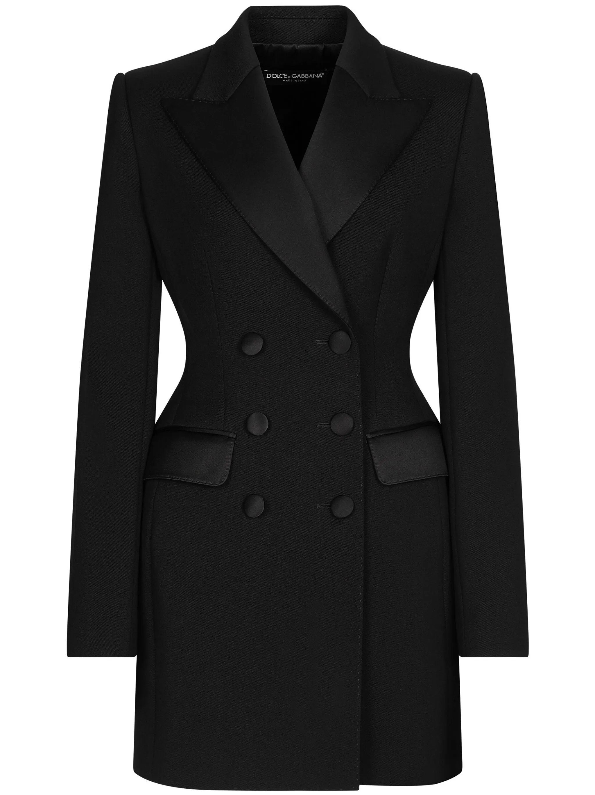 Dolce & Gabbana o1y0825 Crepe Coat in Black Size M / US 6-8 / IT 42-44 - 1 Thumbnail