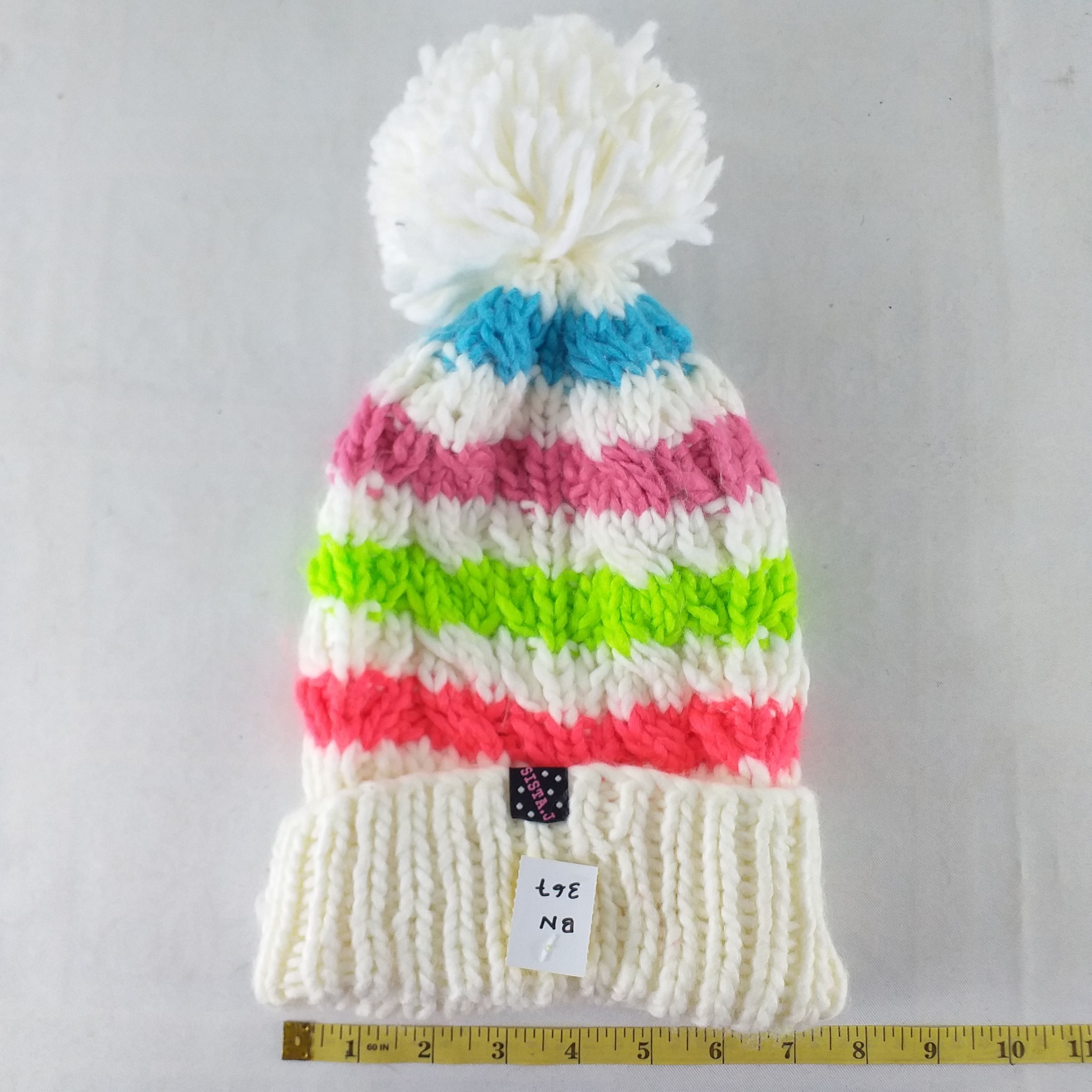 Japanese Brand Colorful Stripes Snow Cap Hat Beanie -BN367 Size ONE SIZE - 4 Thumbnail