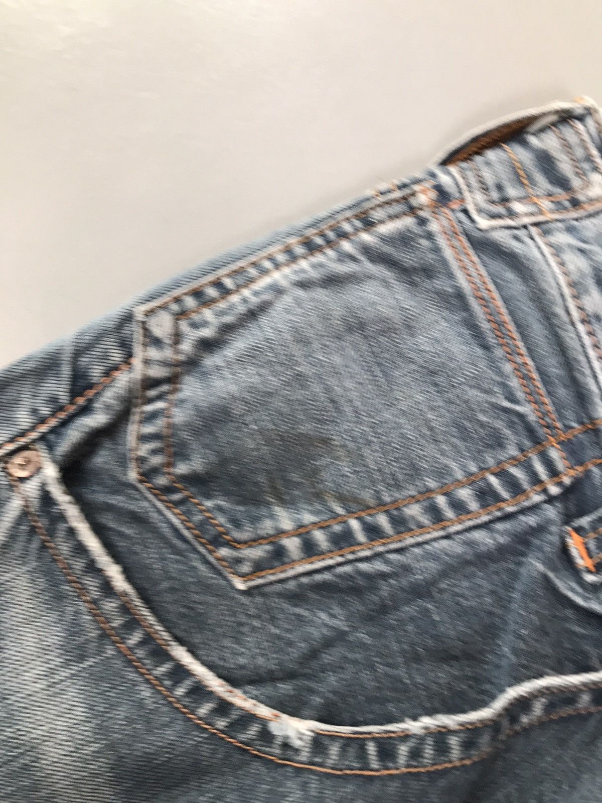 Levi's Vintage Levi’s buckle belt denim Size US 35 - 10 Thumbnail