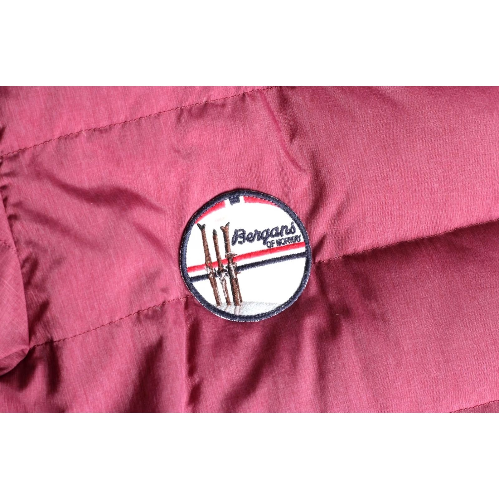 Vintage Bergans of Norway BODO Down Coat Jacket Women L Fur Hooded Long MJ6247 Pink Size L / US 10 / IT 46 - 6 Thumbnail