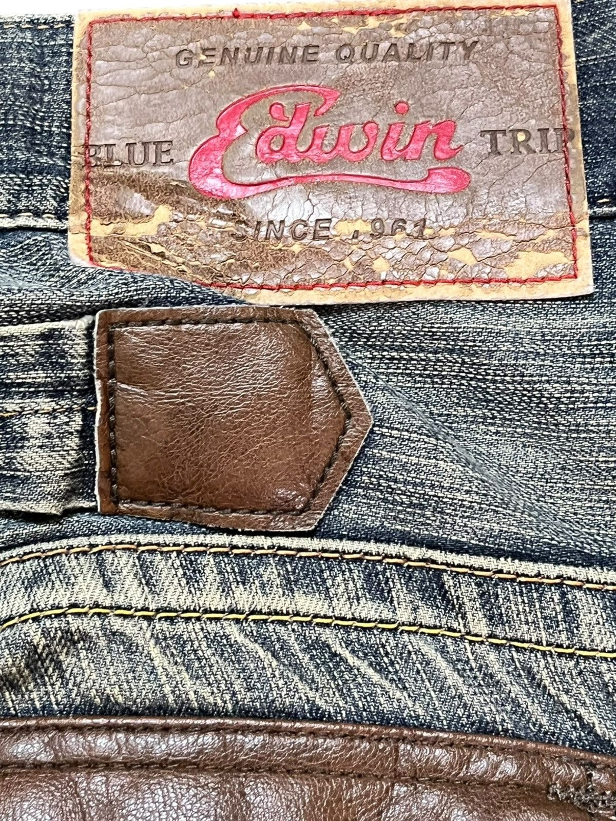 Edwin Vintage Edwin Bluetrip Mudwash Clawmark Distressed Denim Size US 32 / EU 48 - 10 Thumbnail
