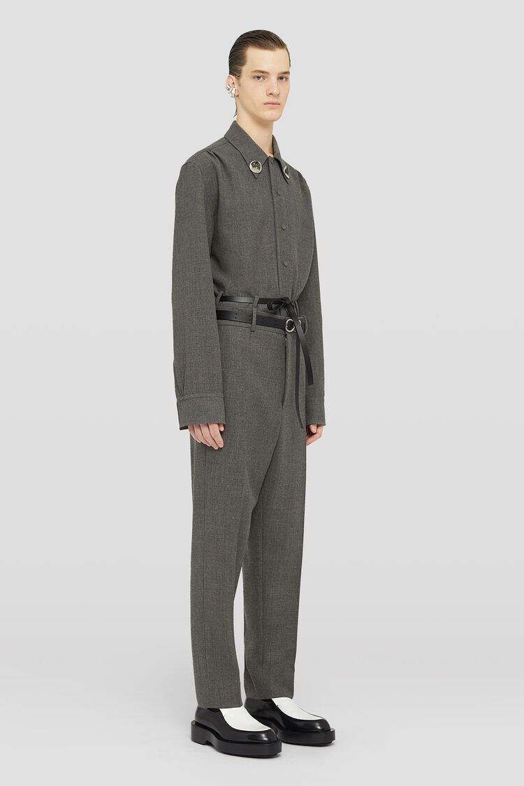 Jil Sander o1w1db10825 Belted Trousers in Grey Size US 32 / EU 48 - 3 Thumbnail