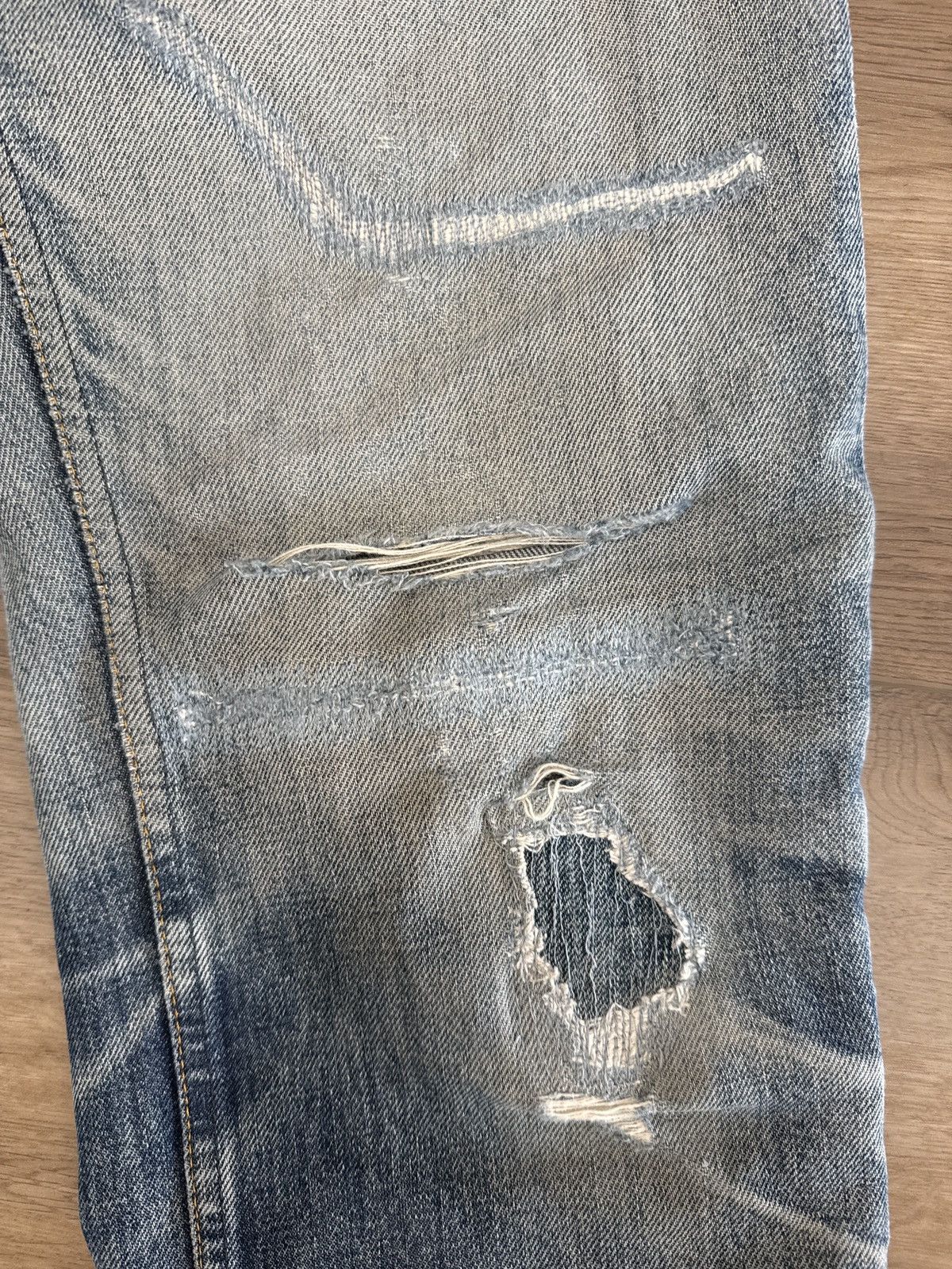 Helmut Lang Helmut Lang 1998 Boro repair jeans Size US 30 / EU 46 - 4 Thumbnail