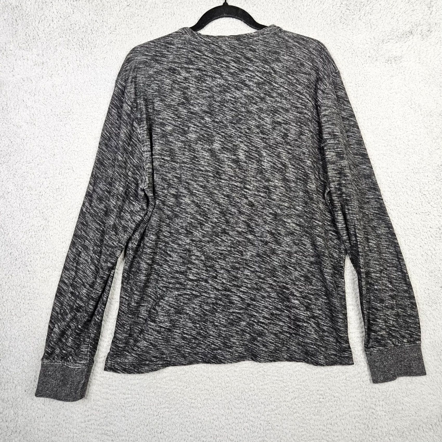 UNTUCKit UNTUCKit Men's T-Shirt Long Sleeve Black 100% Cotton Crew Neck Size L Regular Shirt Mens Size US L / EU 52-54 / 3 - 2 Thumbnail