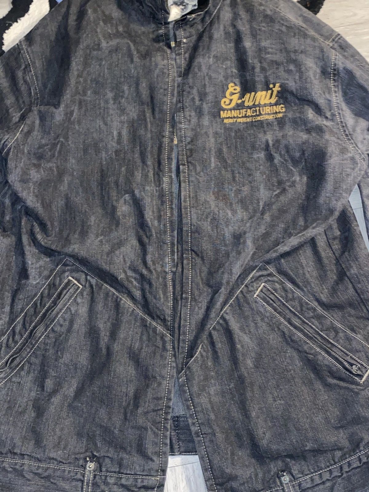 G-Unit RARE VNTGE G-UNIT heavy weight denim jacket Size US XL / EU 56 / 4 - 4 Thumbnail