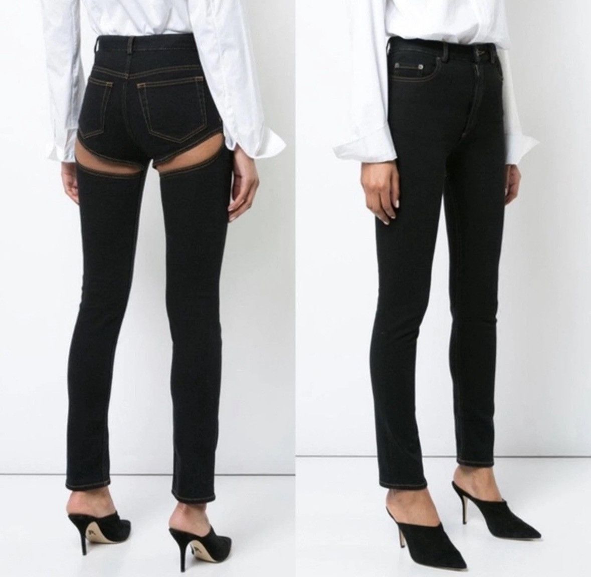 Y/Project Y/Project slim skinny jeans with back cut out Size 28" / US 6 / IT 42 - 1 Thumbnail