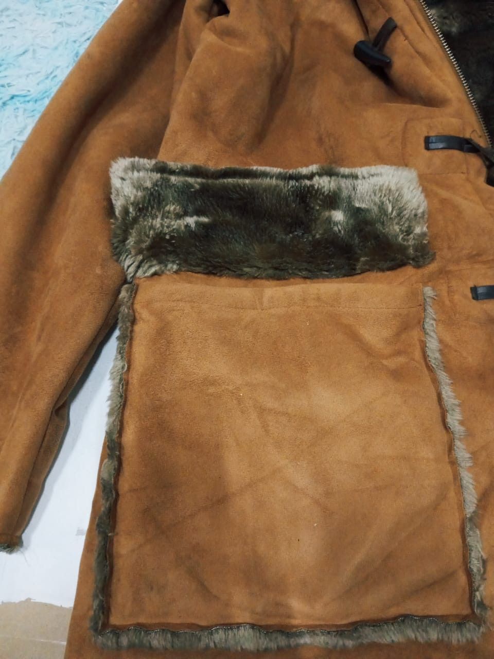 Issey Miyake A01 Rare-Balance Wear Design Velvet Duffle Coat Size US L / EU 52-54 / 3 - 7 Thumbnail