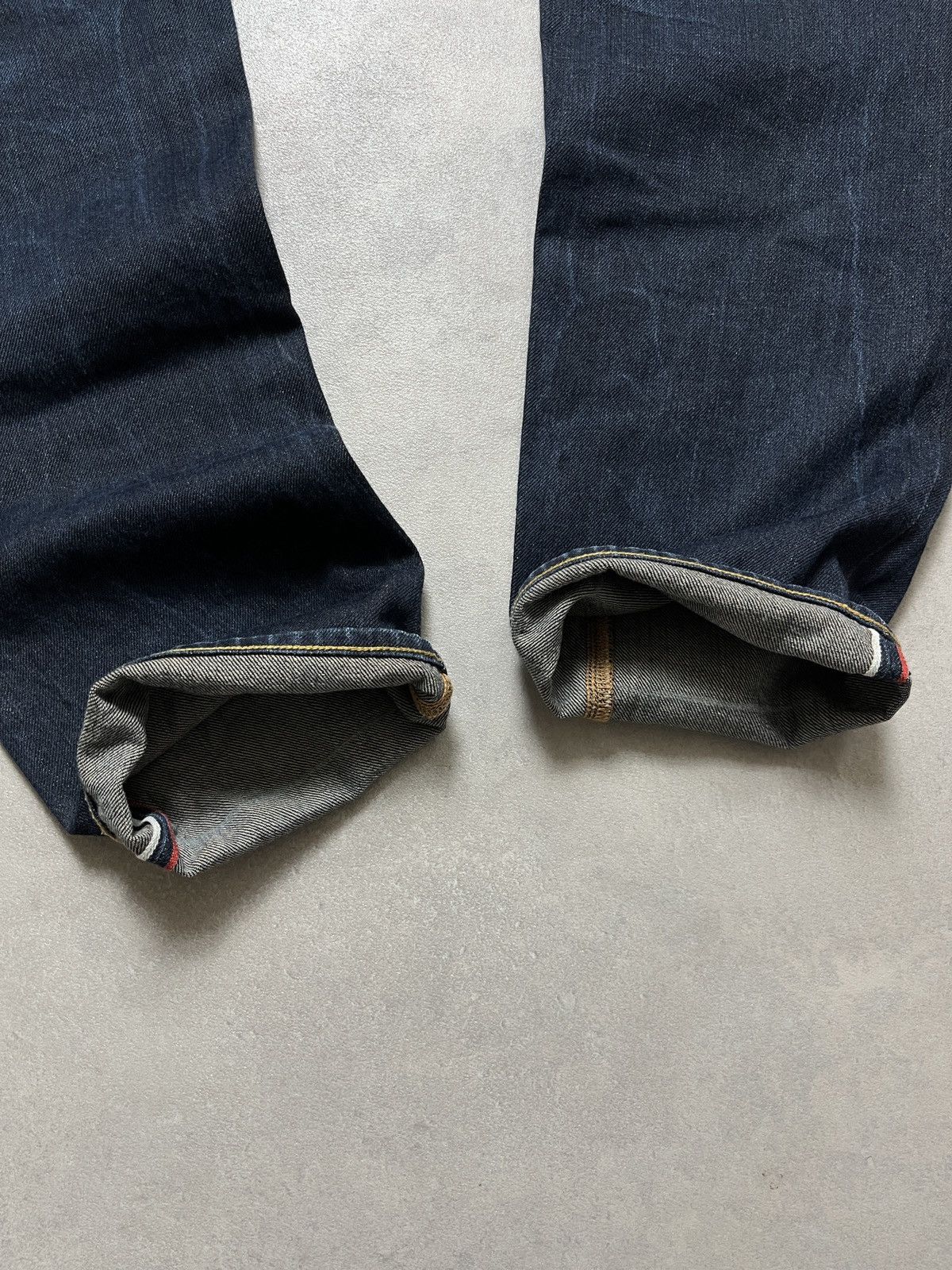 Evisu Evisu Painted Khaki Seagull Selvedge Denim Jeans Size US 30 / EU 46 - 6 Thumbnail