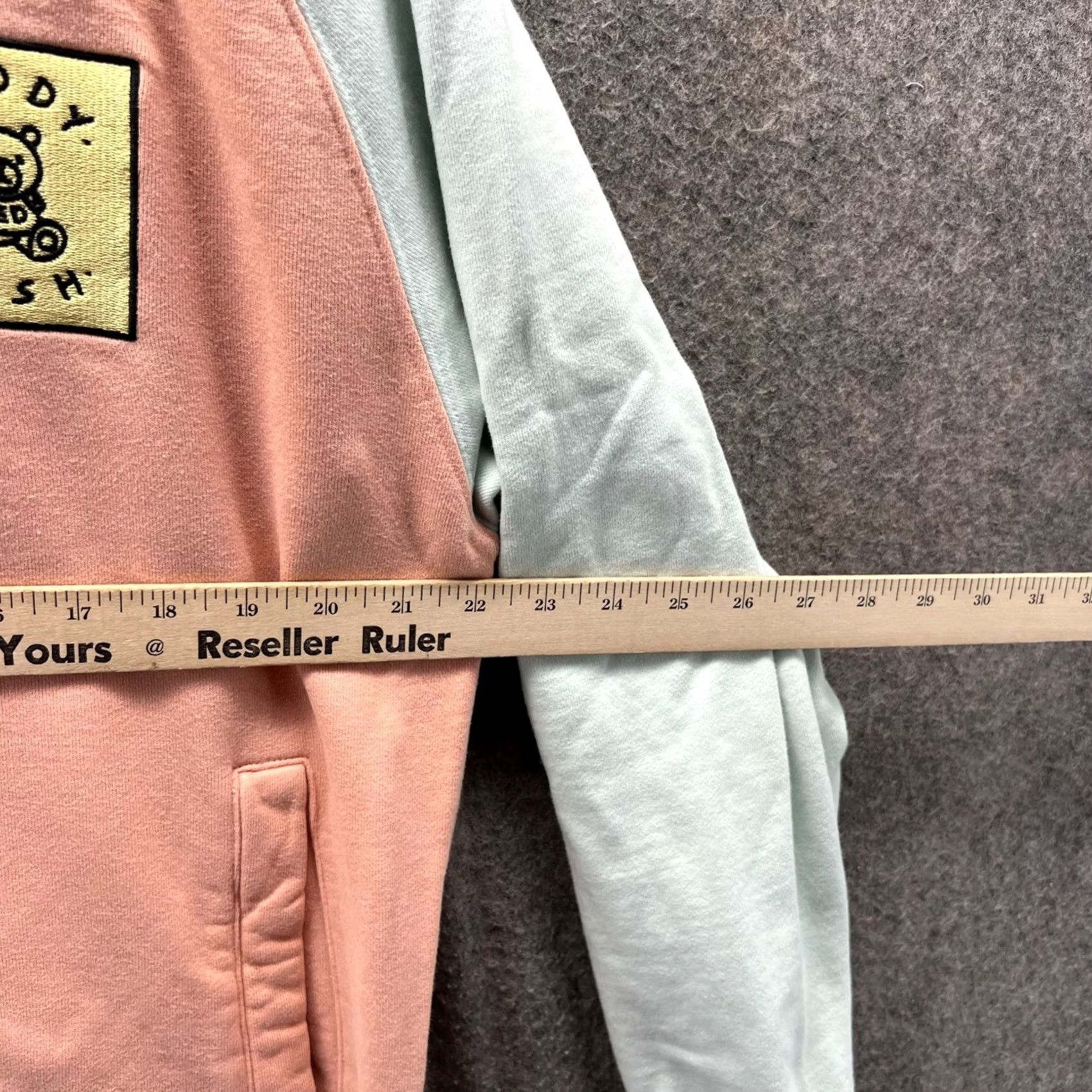Teddy Fresh Teddy Fresh Hoodie Men M Beige Color Block Pullover Sweatshirt Hooded Crew Neck Patch Size US M / EU 48-50 / 2 - 5 Thumbnail
