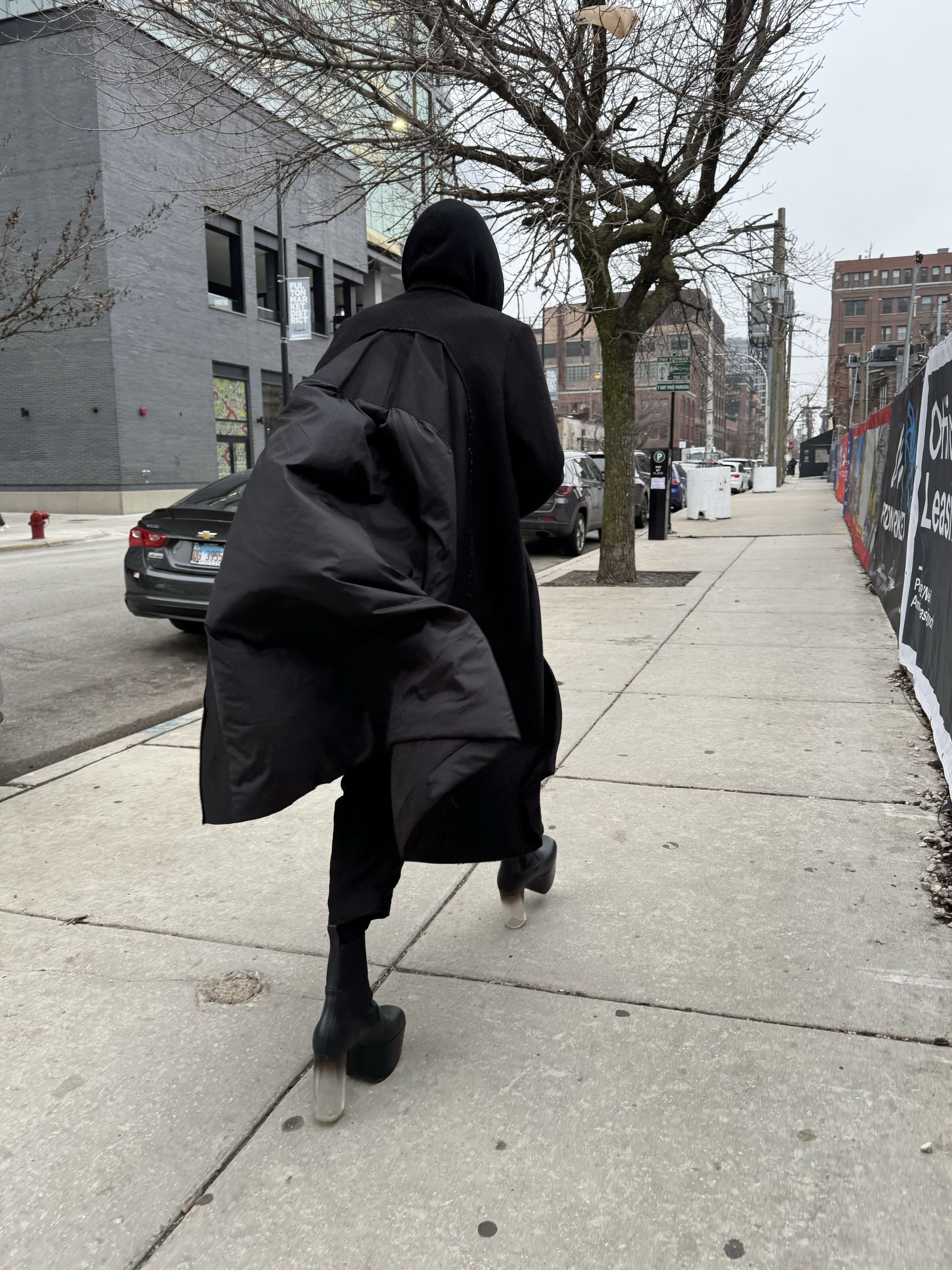Rick Owens FW 2018 runway sisyphus flag coat Size US M / EU 48-50 / 2 - 7 Thumbnail