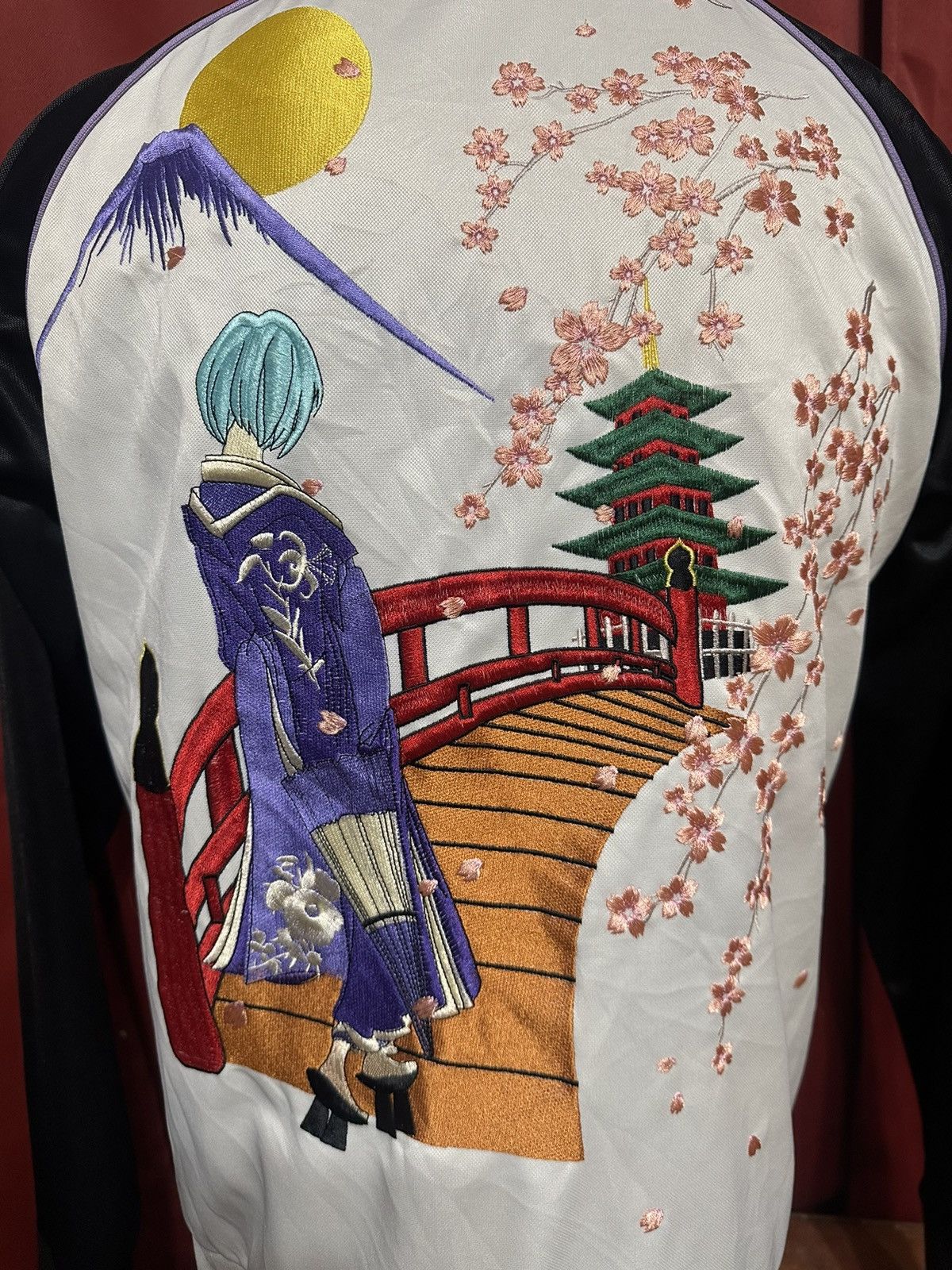 Japanese Brand Vintage Neon Genesis Evangelion Sukajan Jacket Anime Grail Size US XL / EU 56 / 4 - 6 Thumbnail