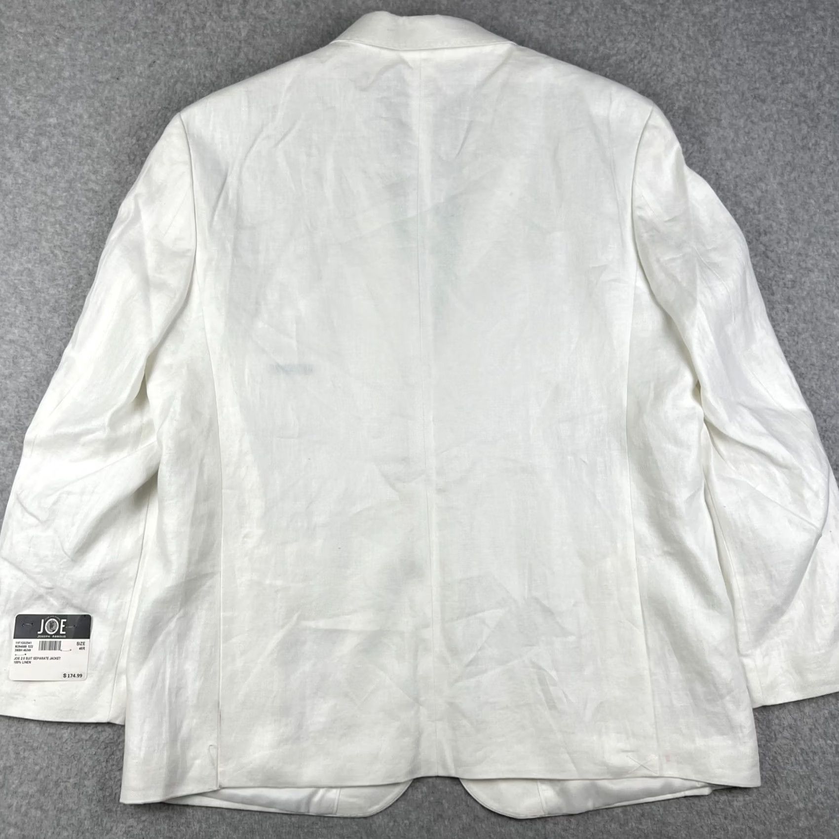 Joseph Abboud Joseph Abboud Sport Coat Blazer 46R Slim Mens White Jacket NWT Size 46R - 2 Thumbnail