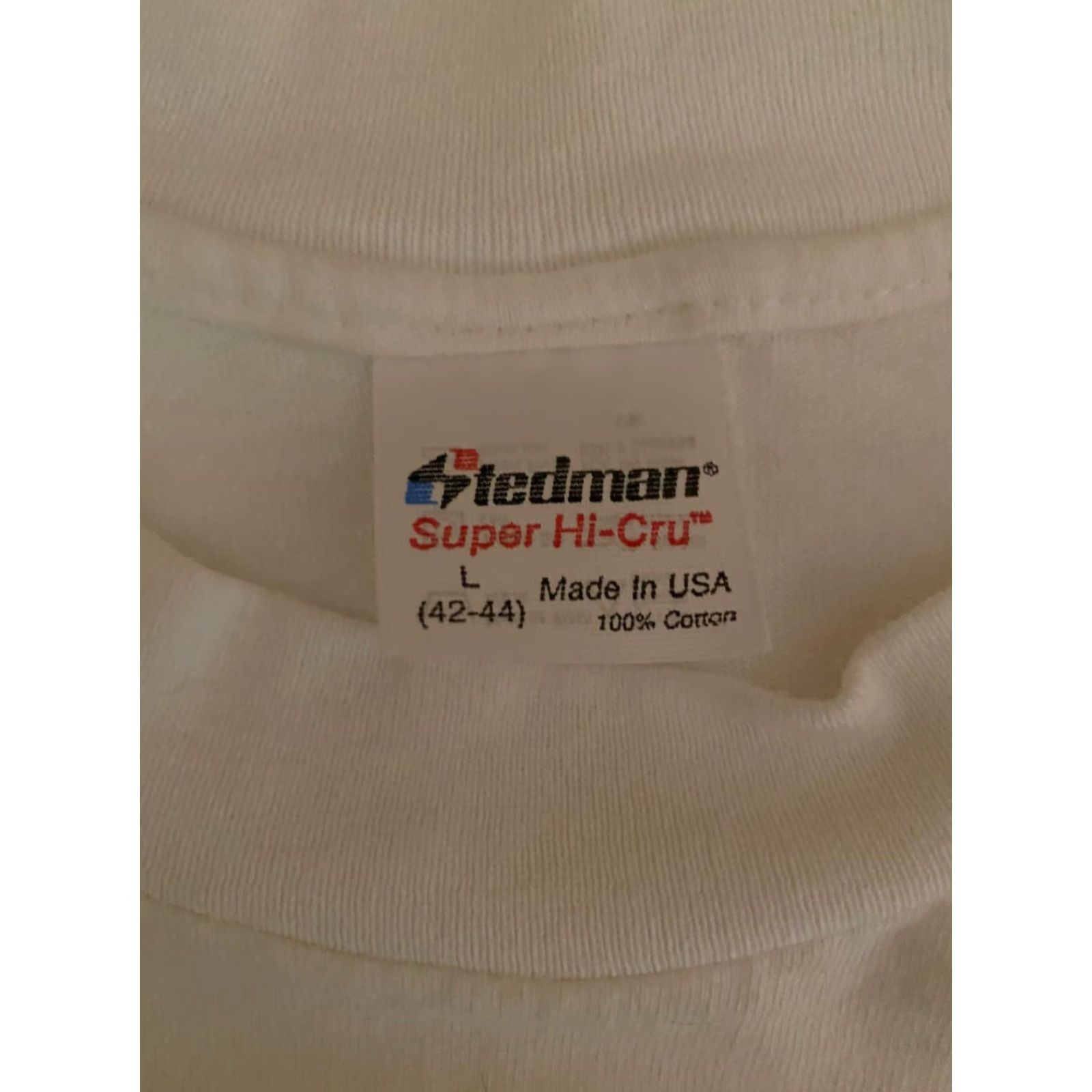 Vintage VINTAGE Coca Cola Made In USA Size Large T-Shirt Men White 80s 90s Real Thing Stedman Crew Neck Short Sleeve Size US L / EU 52-54 / 3 - 2 Thumbnail