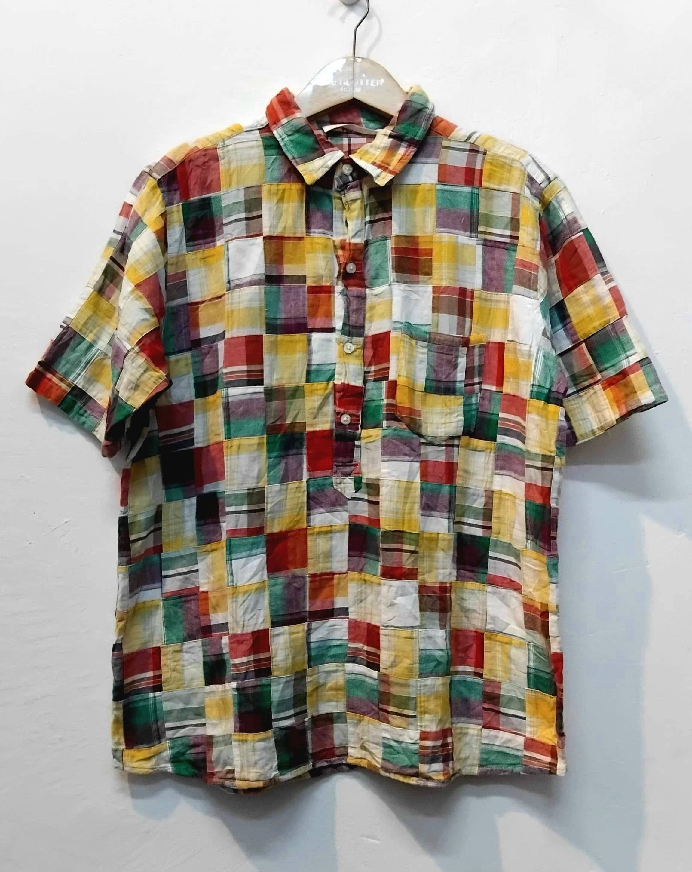 Japanese Brand Global work patchwork shirt Size US L / EU 52-54 / 3 - 1 Thumbnail