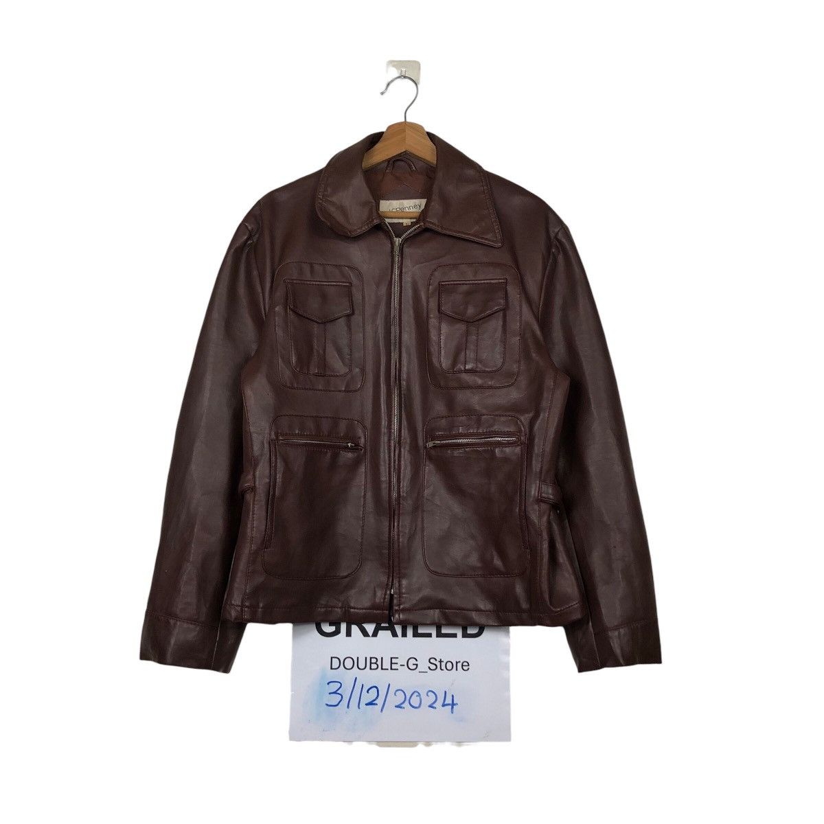Japanese Brand 📌Vintage Soft Leather Biker Jacket JcPenny Issey Miyake Size US L / EU 52-54 / 3 - 1 Thumbnail