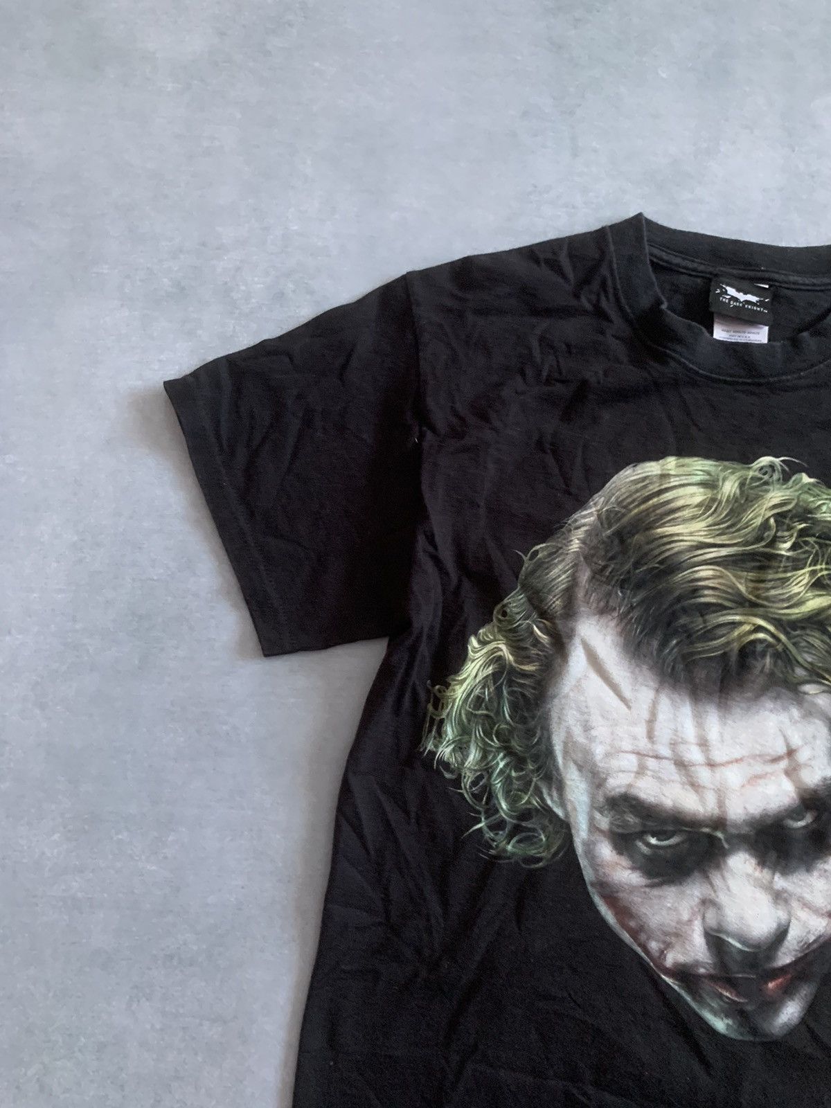 DC Comics × Vintage The Dark Knight 2008 Heath Ledger Joker Movie Promo T-Shirt Size US S / EU 44-46 / 1 - 3 Thumbnail