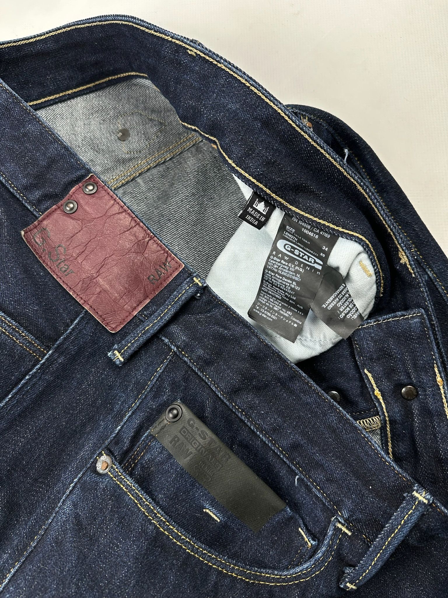 G-Star Gstar jeans vintage Levis Engineered style Denim buckle back Size US 34 / EU 50 - 8 Thumbnail
