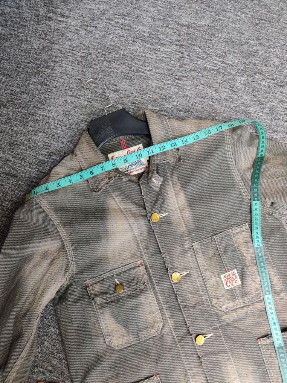 Sugar Cane Vintage Sugar Cane Stripe Denim Chore Jacket Size US M / EU 48-50 / 2 - 20 Thumbnail