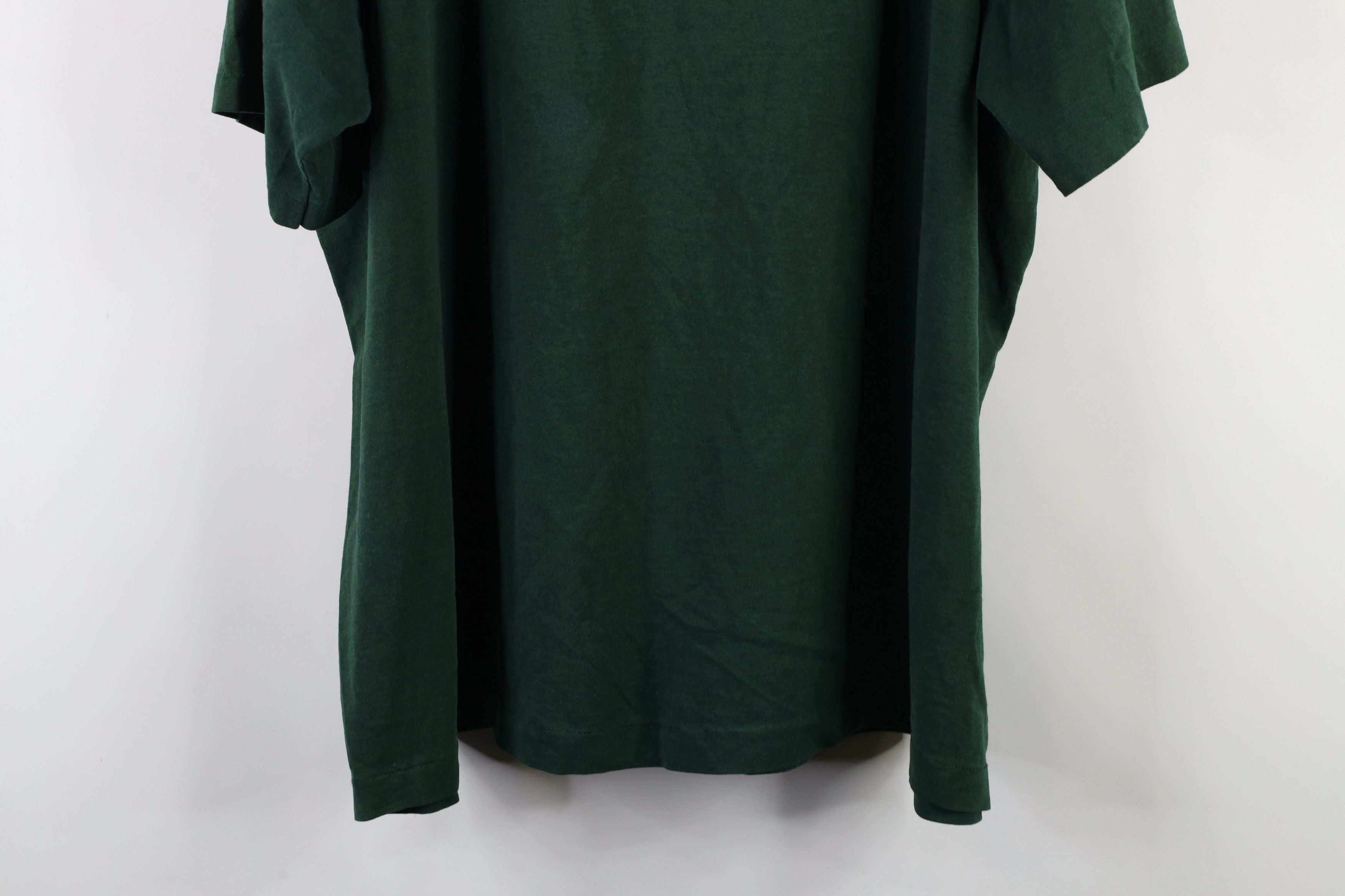 Vintage Vintage 90s Streetwear Blank Pocket T-Shirt Green USA Size US XXL / EU 58 / 5 - 13 Thumbnail