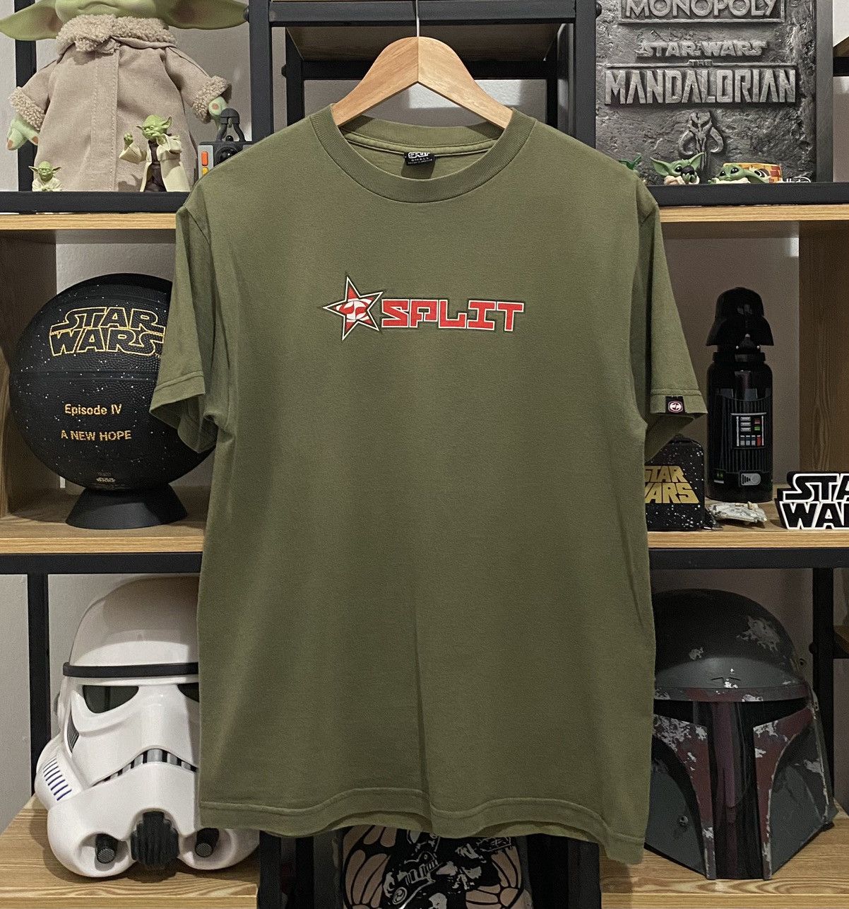 Split × Vintage Vintage 00s Split Star Logo Skateboard Tshirt Size US S / EU 44-46 / 1 - 1 Thumbnail