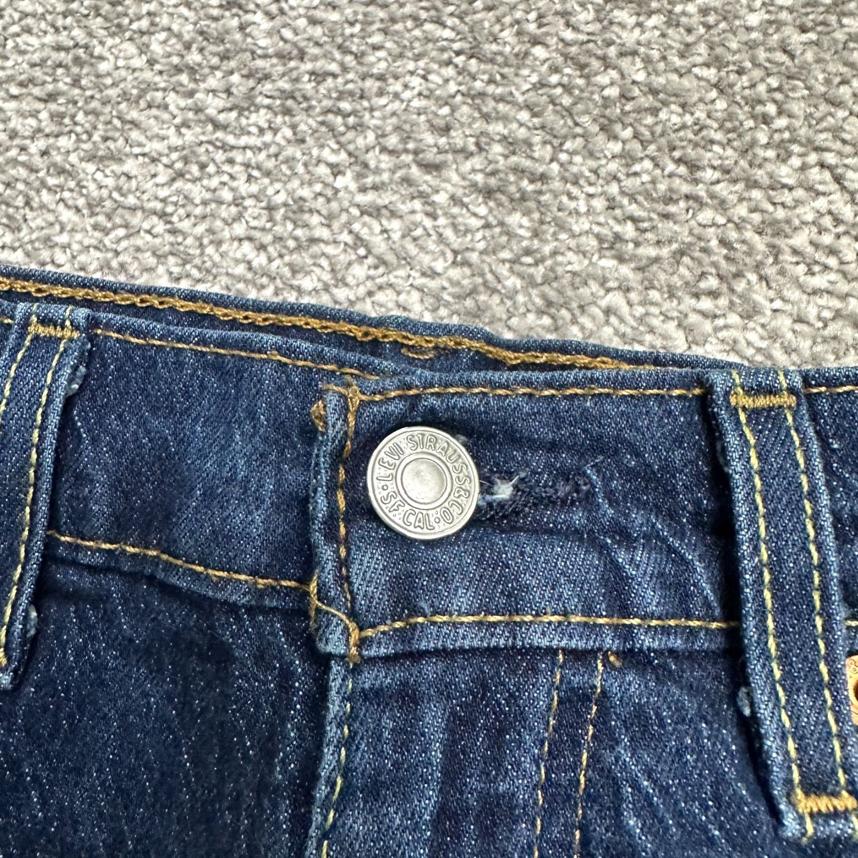 Levi's Levi's 505 Jeans Mens 32 Blue Denim Straight Mid Rise 5-Pocket USA Classic Size US 32 / EU 48 - 3 Thumbnail