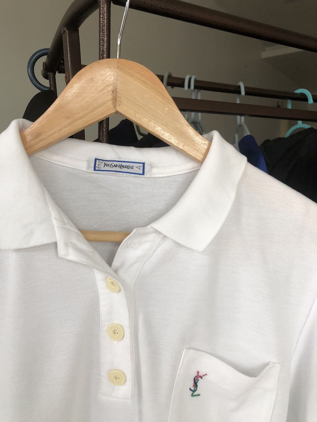 Japanese Brand × Vintage × Yves Saint Laurent Vintage YSL Shirt Sleeve Jumper Polo Size US S / EU 44-46 / 1 - 9 Thumbnail