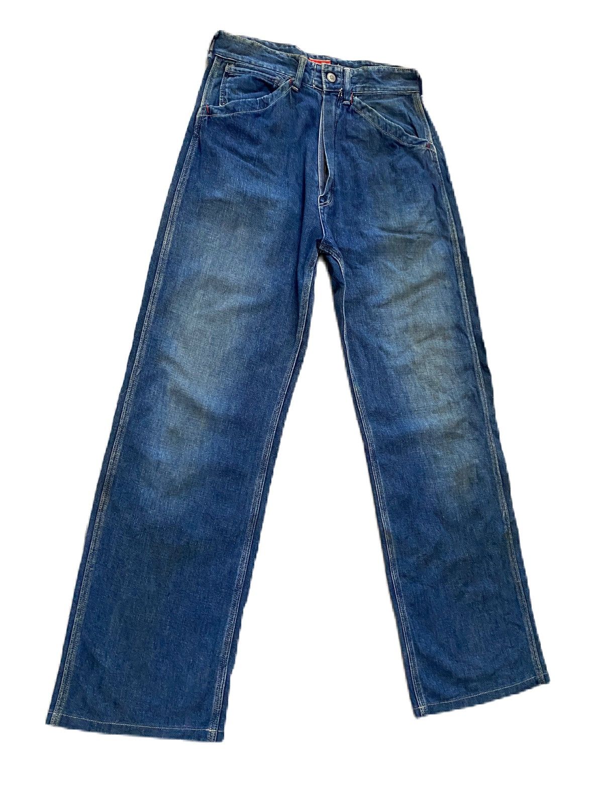 45rpm VINTAGE BLUE CAFE BY 45 RPM WIDE DENIM BAGGY STYLE Size US 29 - 2 Thumbnail