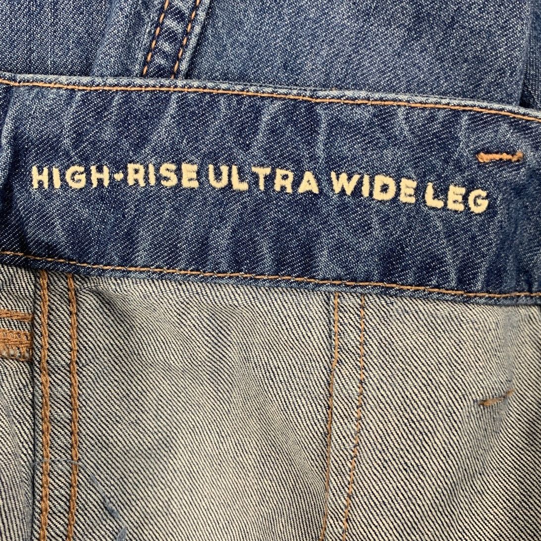 American Eagle Outfitters New American Eagle Womens Size 4 Ultra Wide Leg Denim Jeans Size 27" / US 4 / IT 40 - 6 Thumbnail